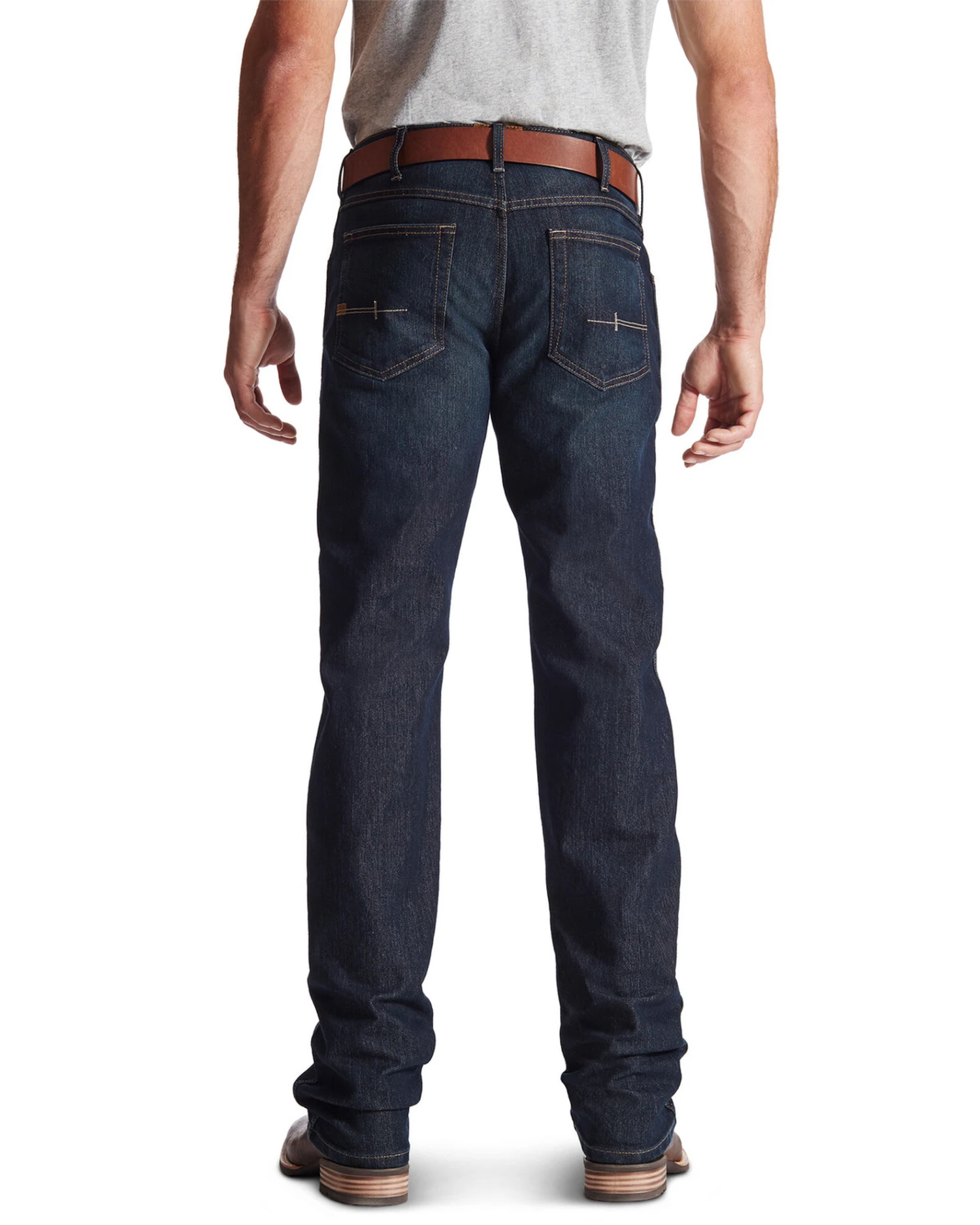 Ariat Men's M5 Rebar Dark Wash Low Rise Straight Work Jeans - Image 2