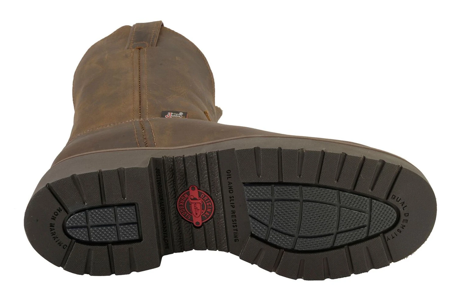 Justin Men's J-Max Balusters Electrical Hazard Pull-On Work Boots - Soft Toe - Image 6