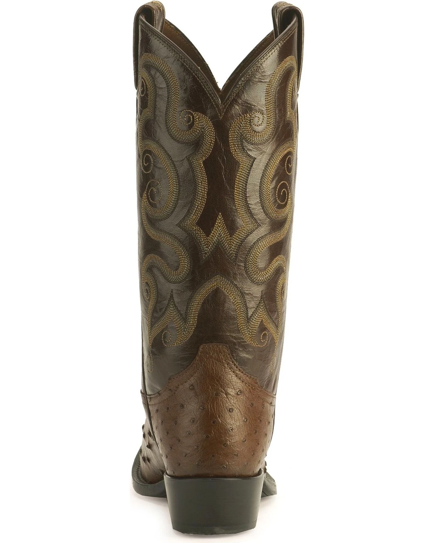 Tony Lama Men's Full Quill Ostrich Western Boots - Medium Toe - Image 8