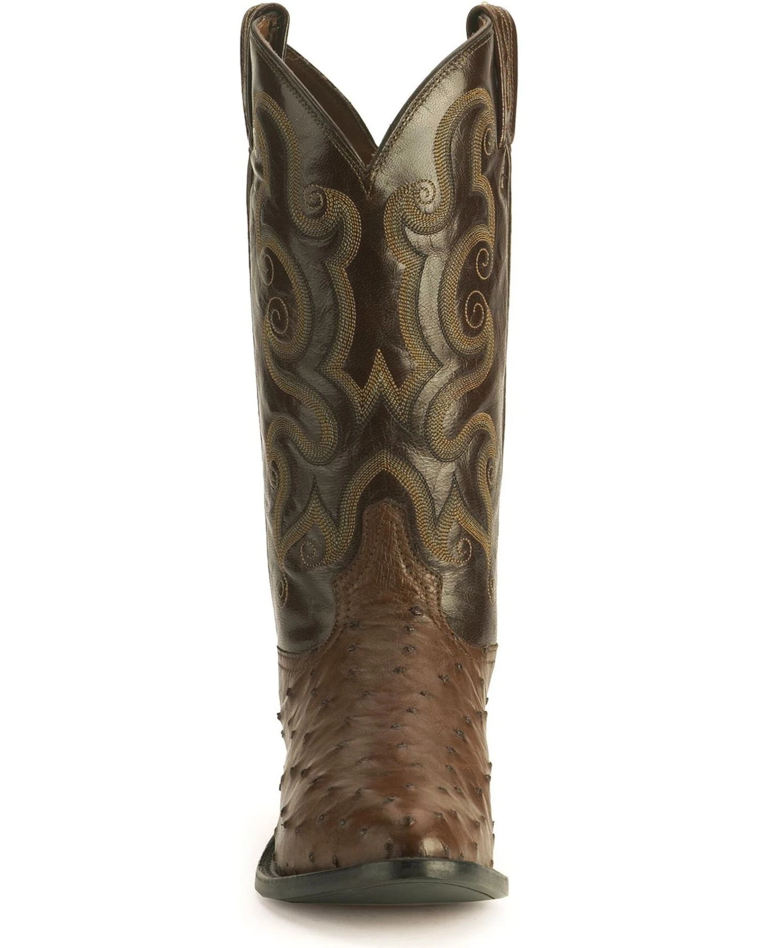 Tony Lama Men's Full Quill Ostrich Western Boots - Medium Toe