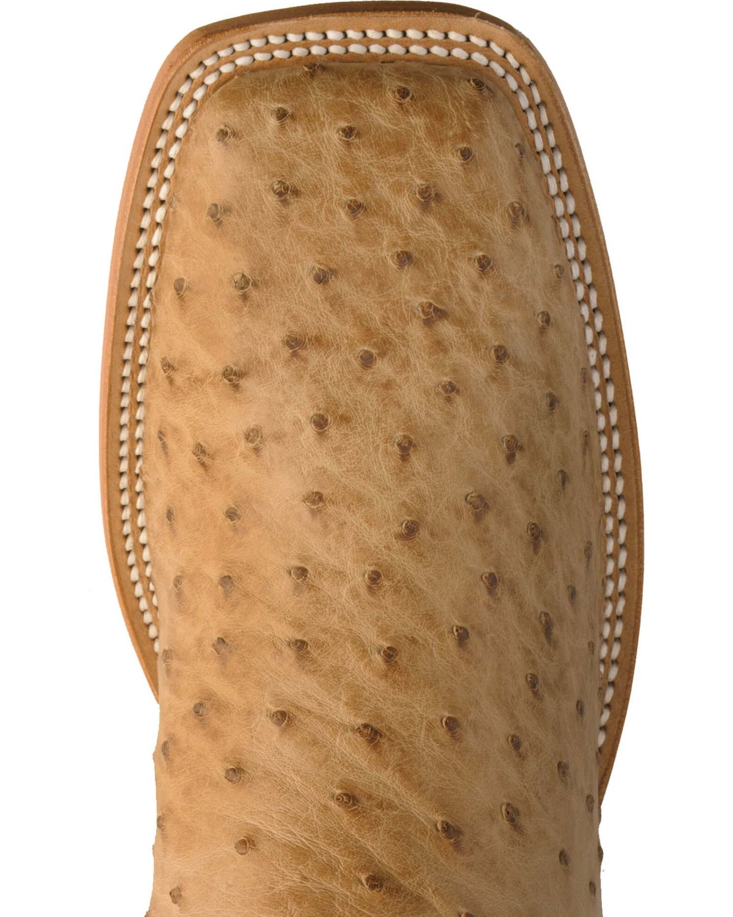 Justin Men's AQHA Full Quill Ostrich Western Boots - Broad Square Toe - Image 6