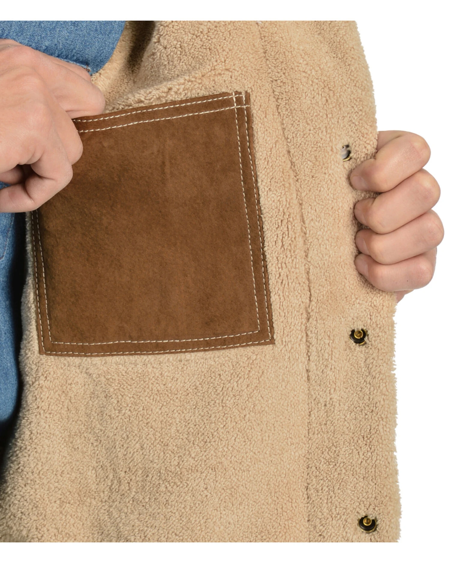 Scully Men's Sherpa Lined Boar Suede Jacket - Image 2