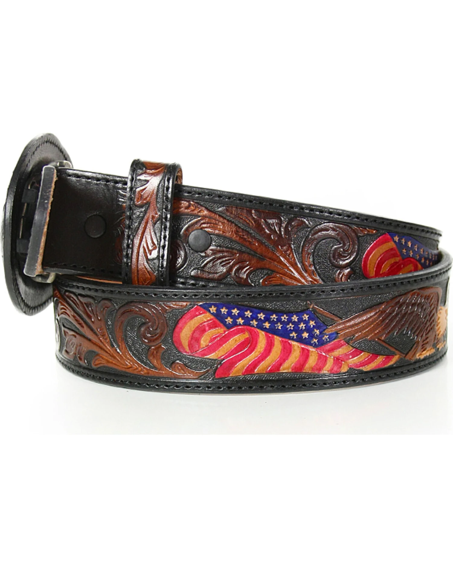 Tony Lama Men's American Heritage Eagle Belt - Image 4