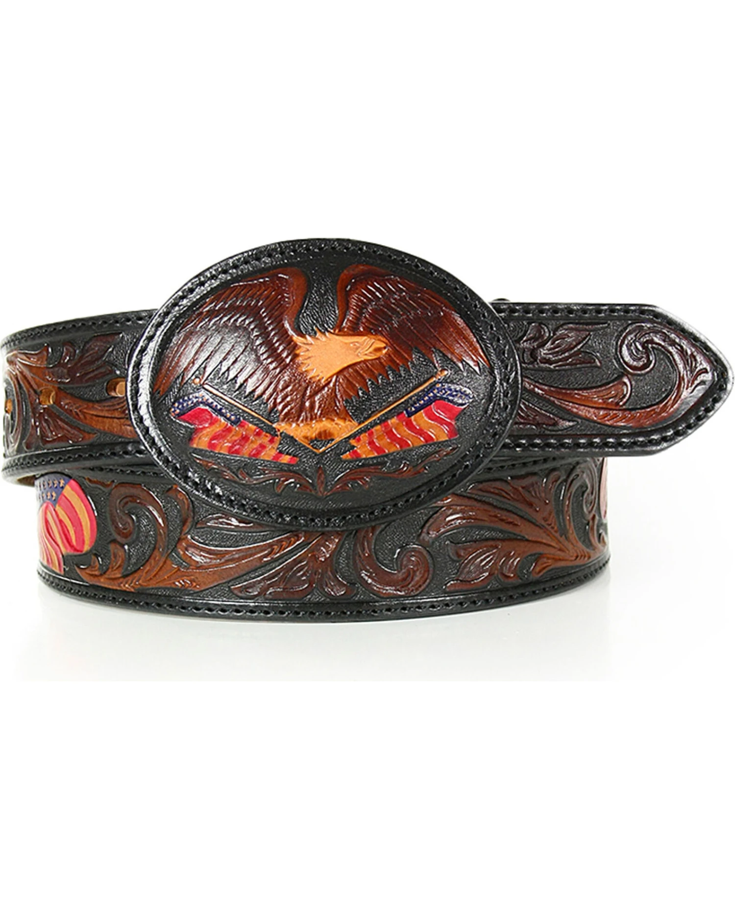 Tony Lama Men's American Heritage Eagle Belt - Image 2