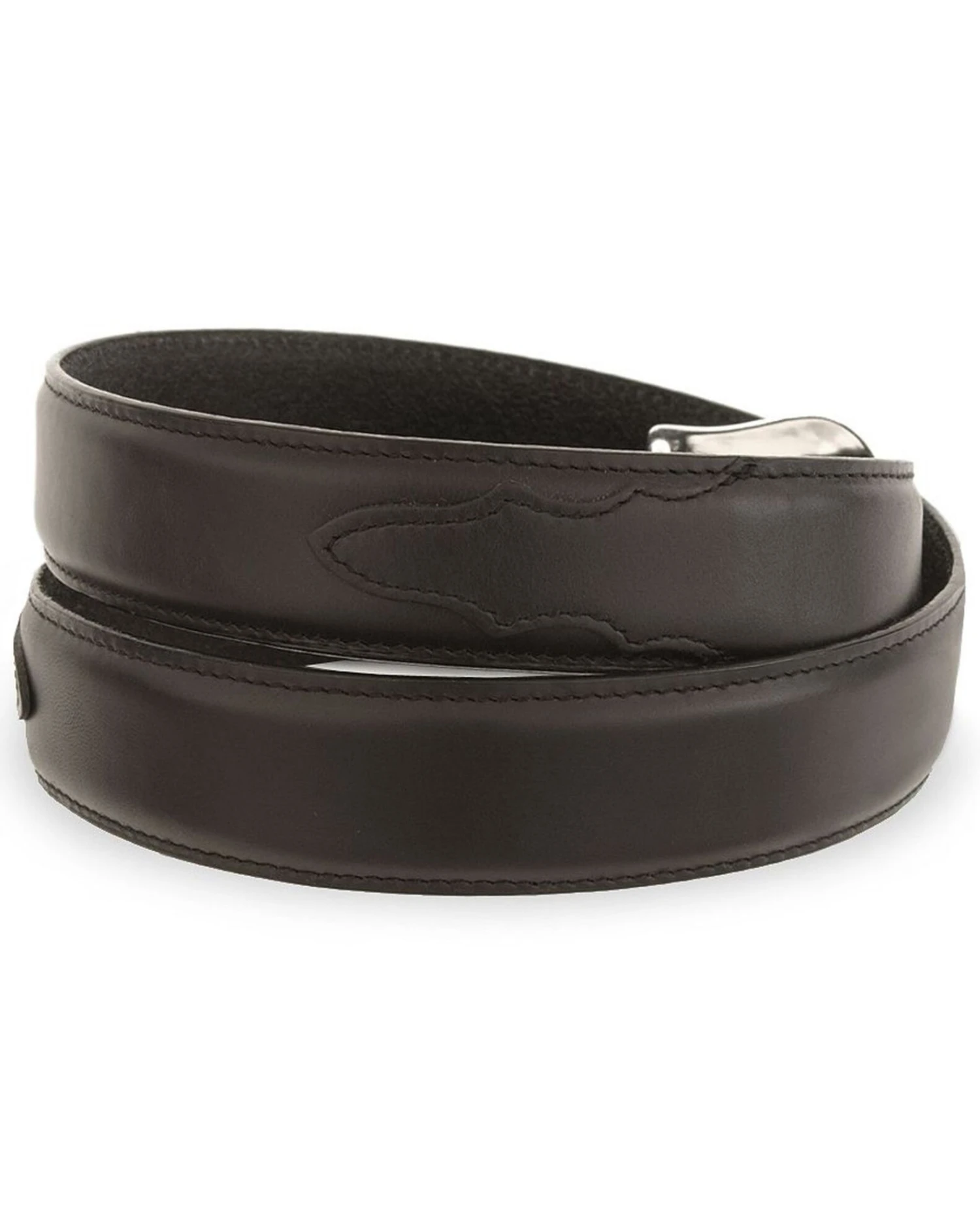 Tony Lama Men's Longhorn Leather Dress Belt - Reg & Big