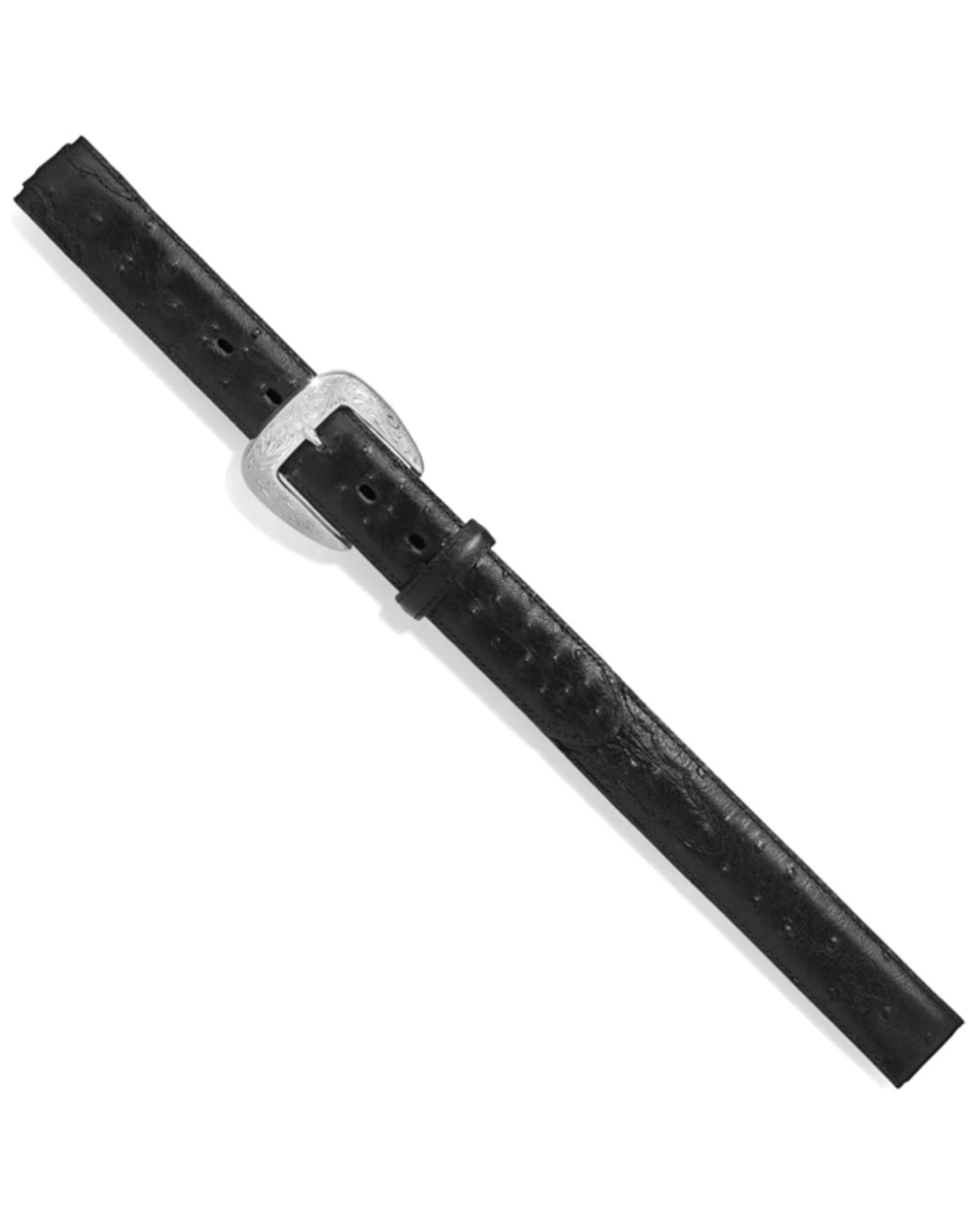 Tony Lama Men's Ostrich Print Leather Belt - Reg & Big - Image 2