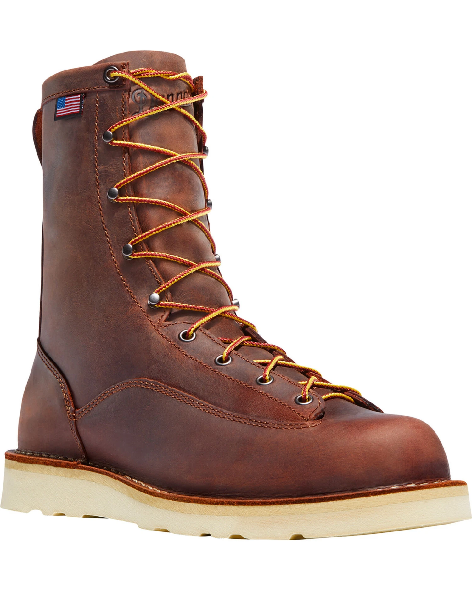 Danner Men's Bull Run 8" Work Boots - Plain Toe - Image 4