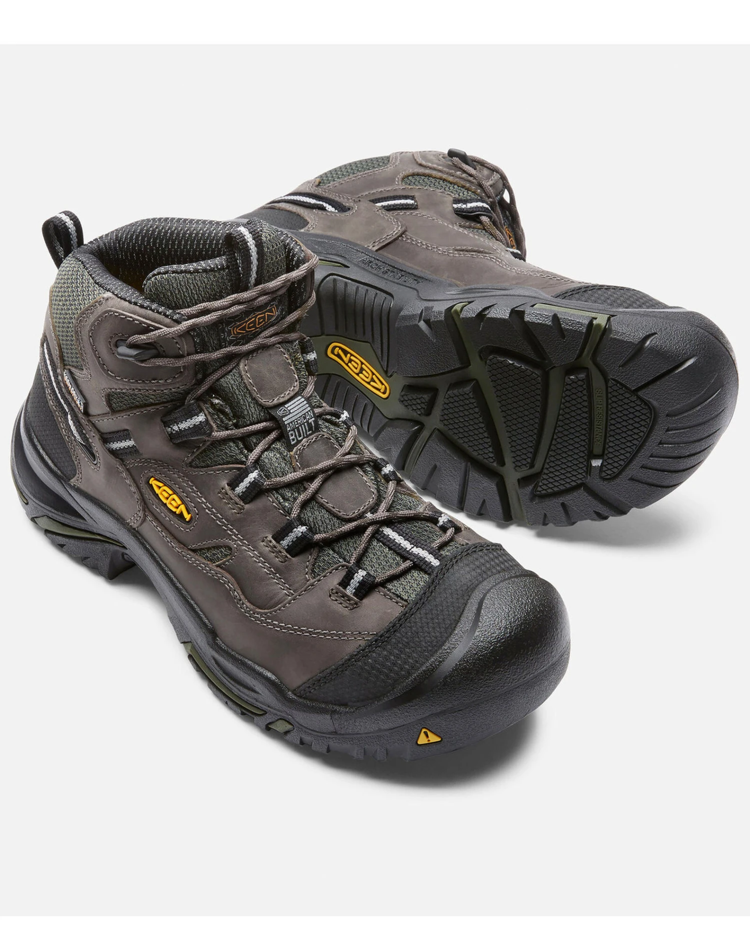 Keen Men's Braddock Waterproof Work Boots - Steel Toe - Image 2