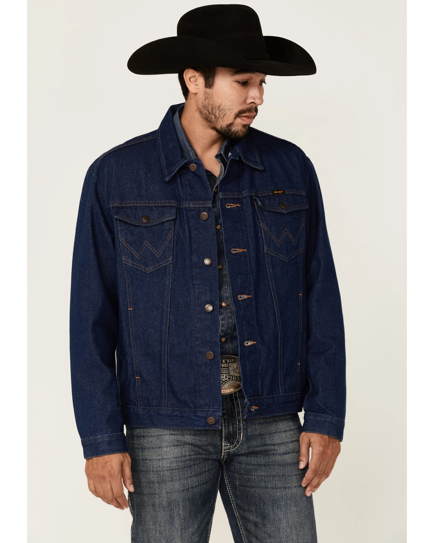 Wrangler Men's Unlined Denim Western Jacket - Tall - Image 4