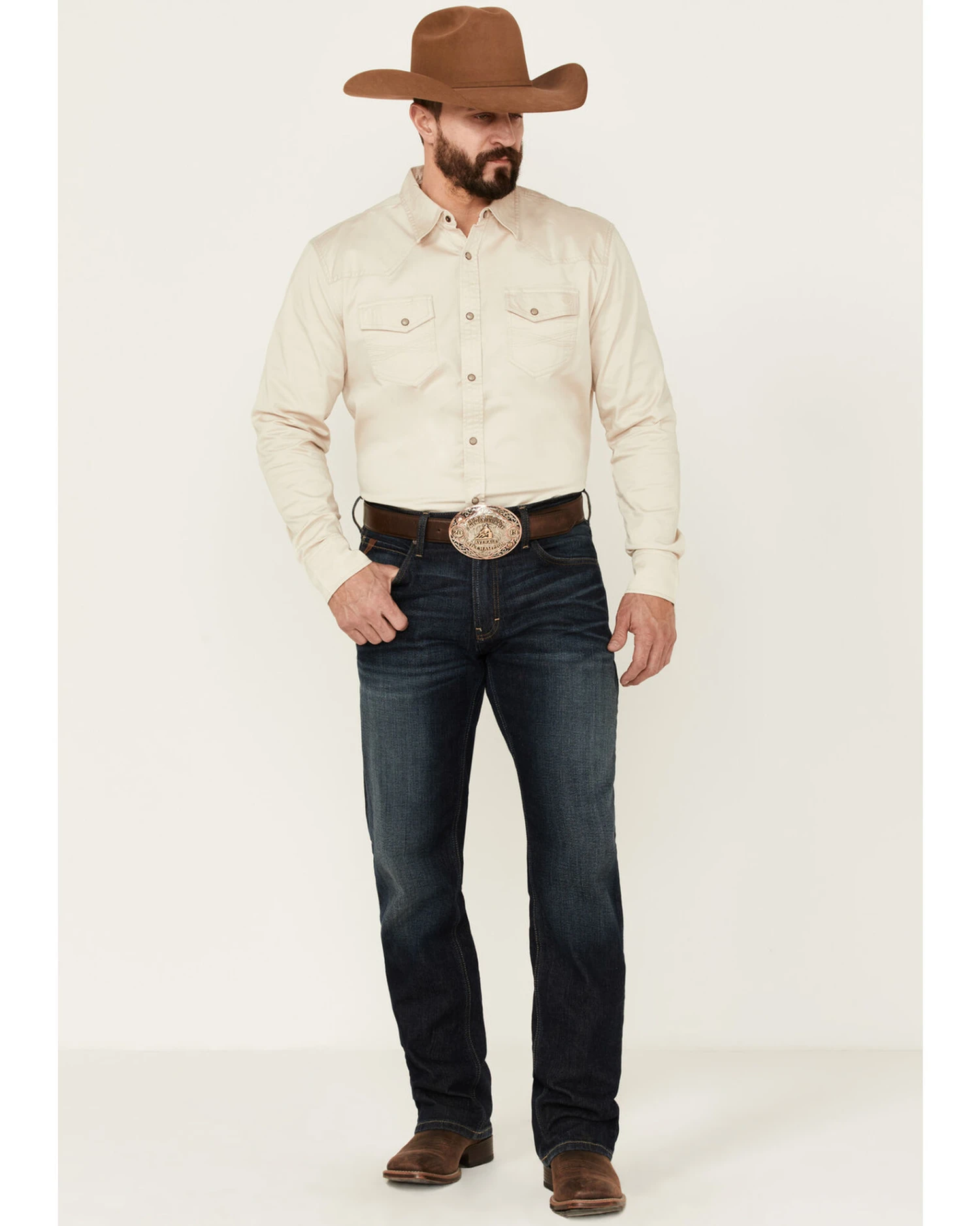 Ariat Men's M5 Legacy Stretch Durham Straight Jeans - Image 4