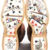 Tin Haul Men's The Gambler Card Shuffle Sole Western Boots - Broad Square Toe
