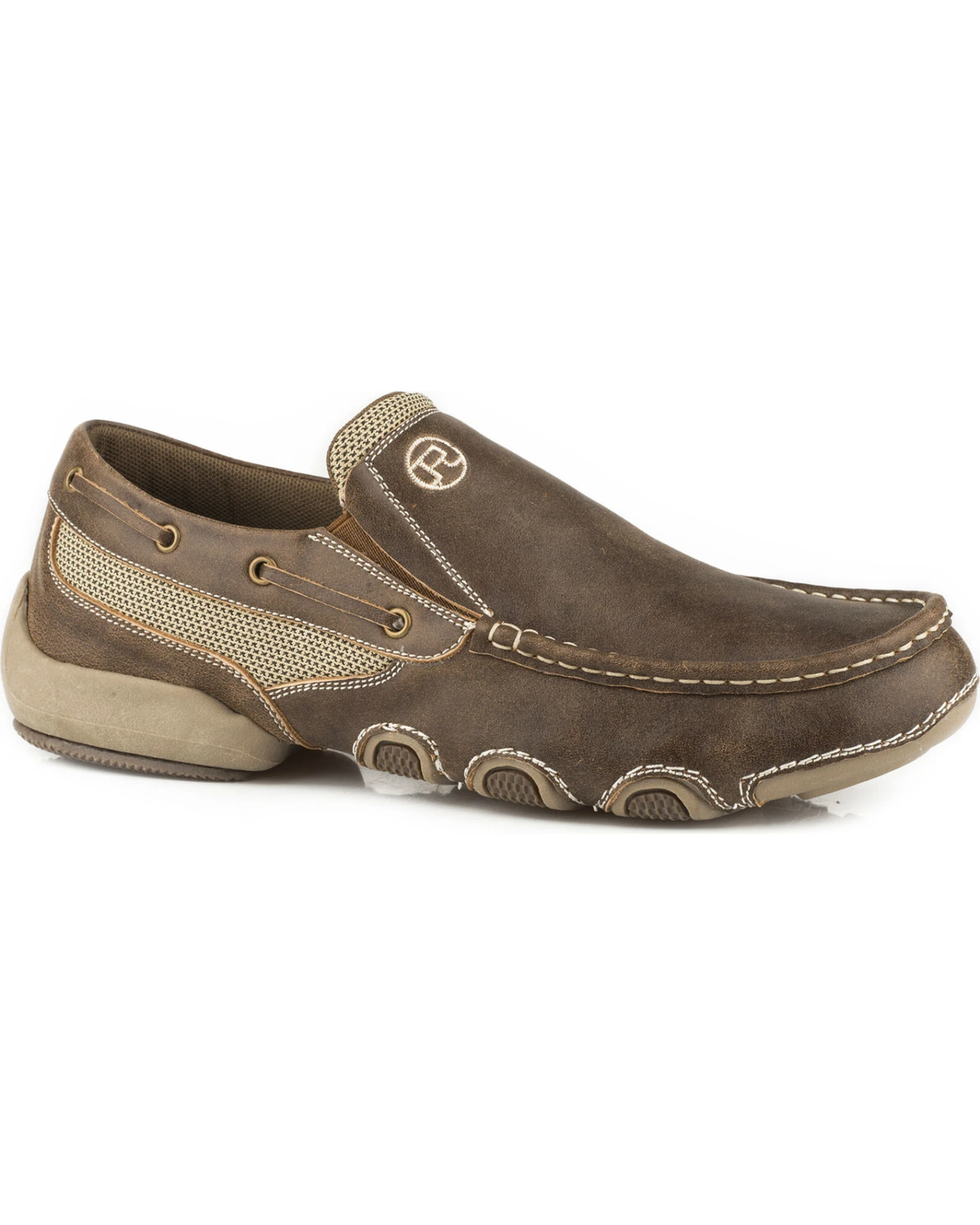 Roper Men's Driving Boat Shoes - Moc Toe