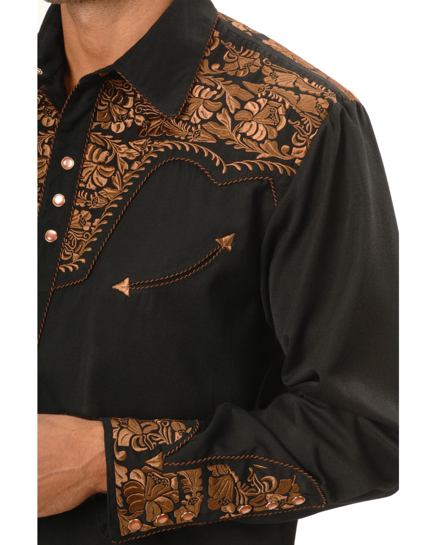 Scully Men's Embroidered Gunfighter Shirt - Big - Image 2
