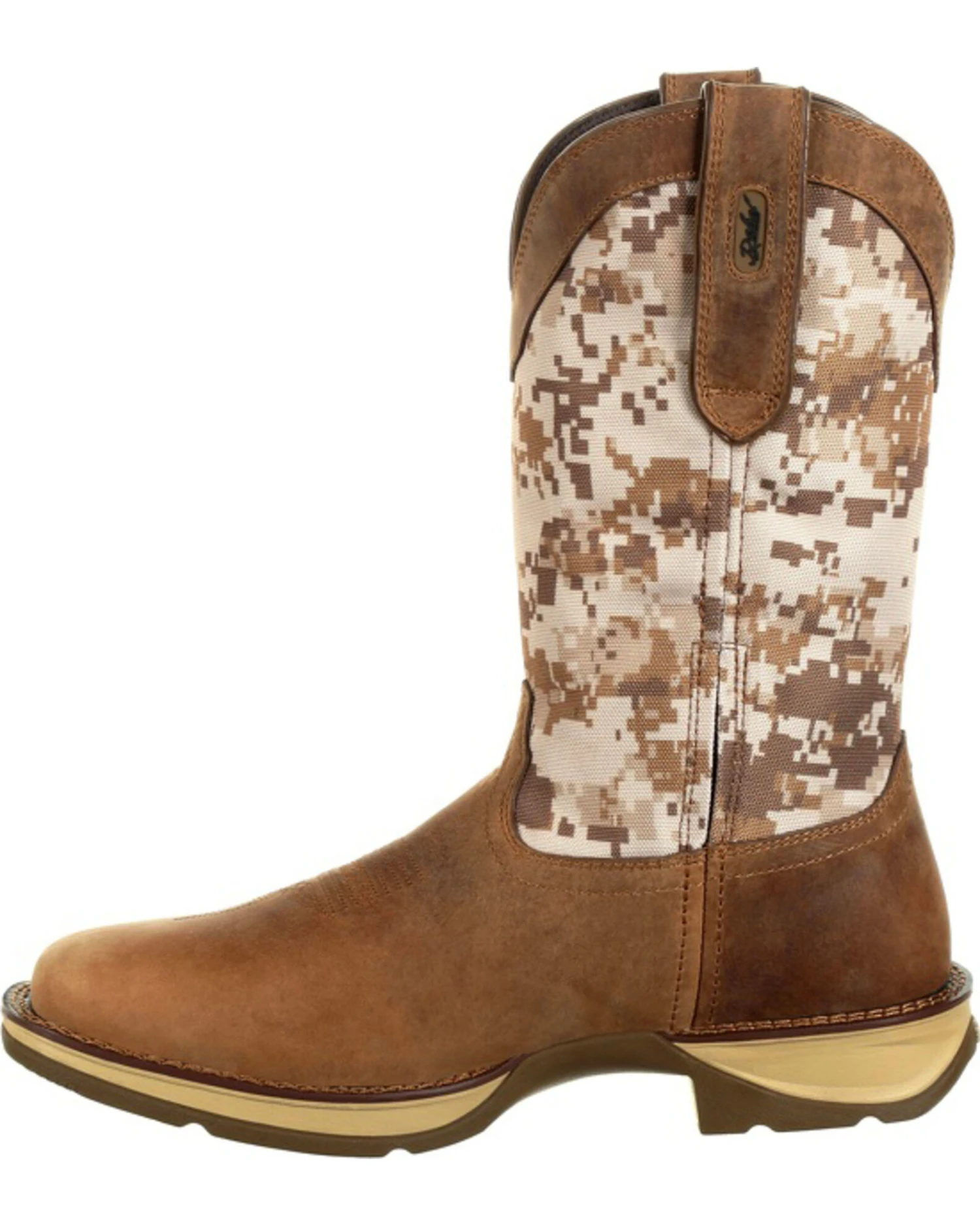 Rebel By Durango Men's Desert Camo Western Performance Boots - Square Toe - Image 3