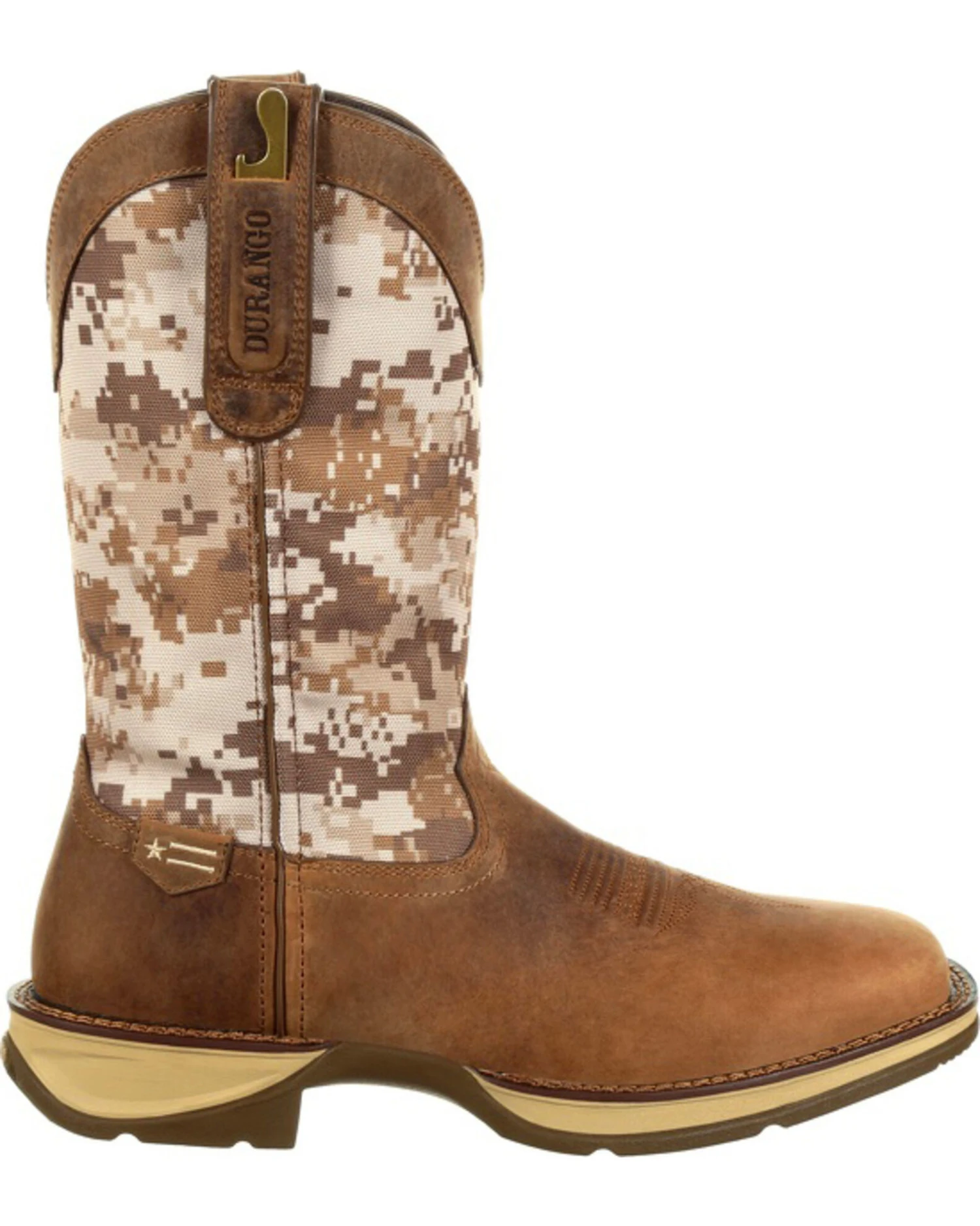 Rebel By Durango Men's Desert Camo Western Performance Boots - Square Toe - Image 5