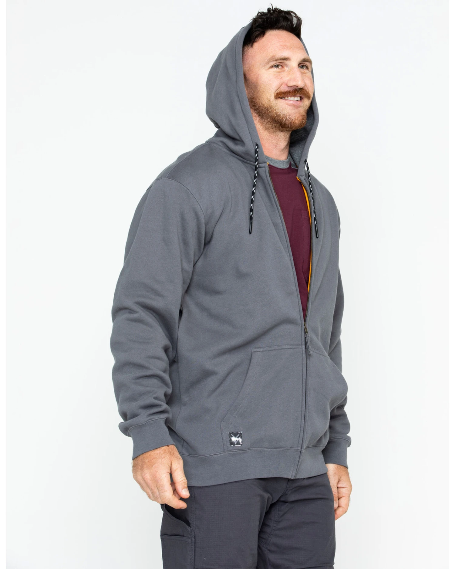 Hawx Men's Zip-Front Hooded Work Jacket - Image 4