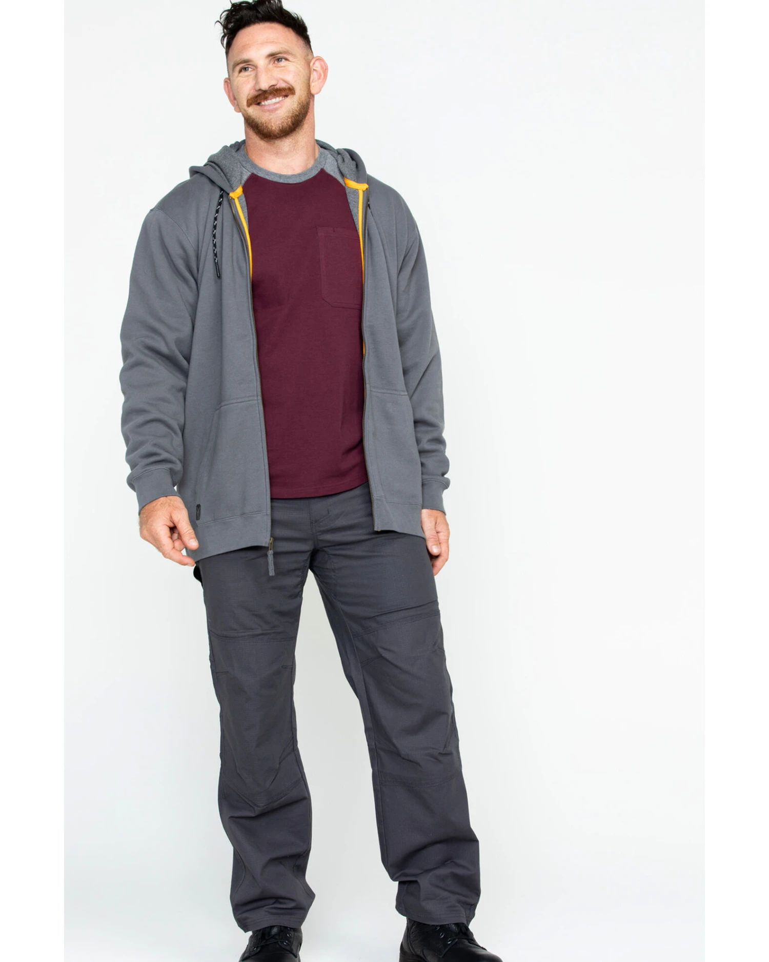 Hawx Men's Zip-Front Hooded Work Jacket - Image 3
