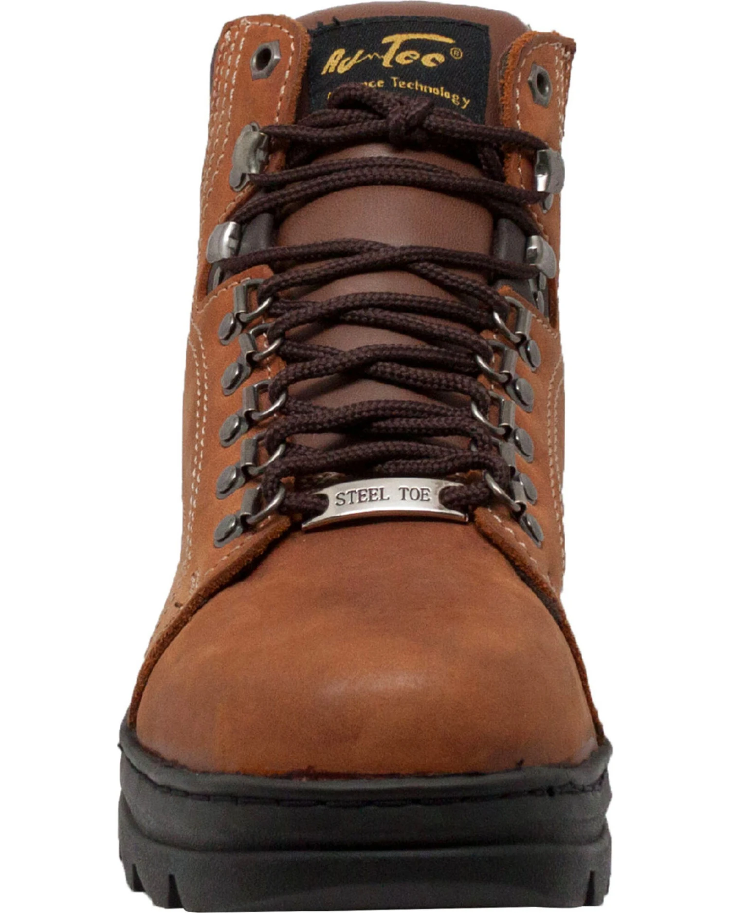 AdTec Men's 6" Leather Hiker Work Boots - Steel Toe
