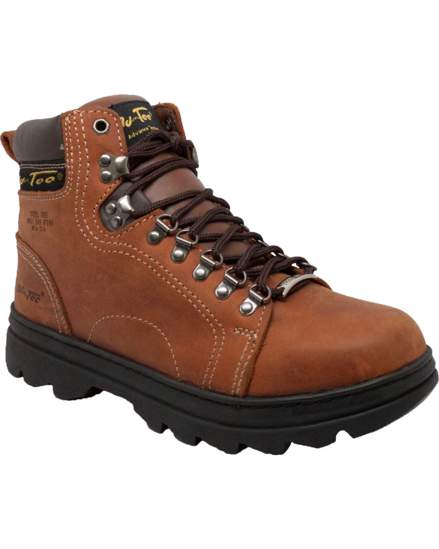 AdTec Men's 6" Leather Hiker Work Boots - Steel Toe - Image 5
