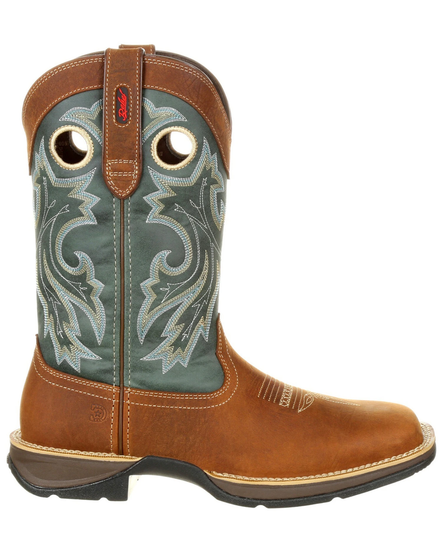 Durango Men's Rebel Pull On Western Boots - Broad Square Toe - Image 4
