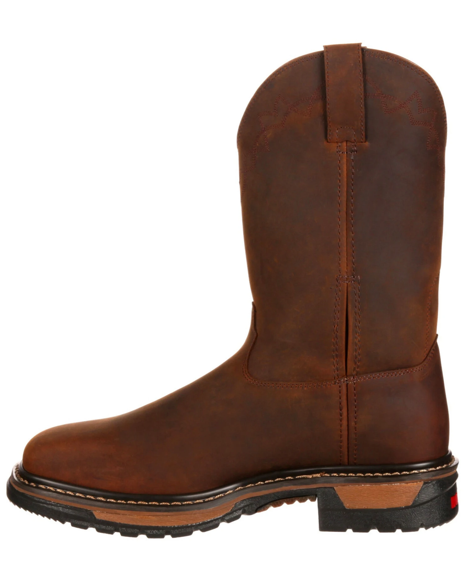 Rocky Men's Original Ride Western Work Boots - Square Toe - Image 4