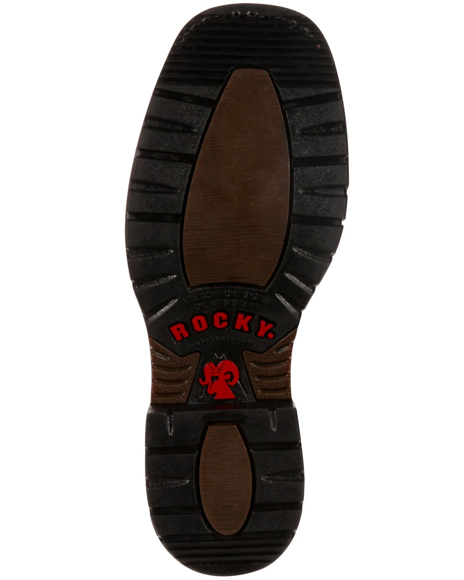 Rocky Men's Original Ride Western Work Boots - Square Toe - Image 5