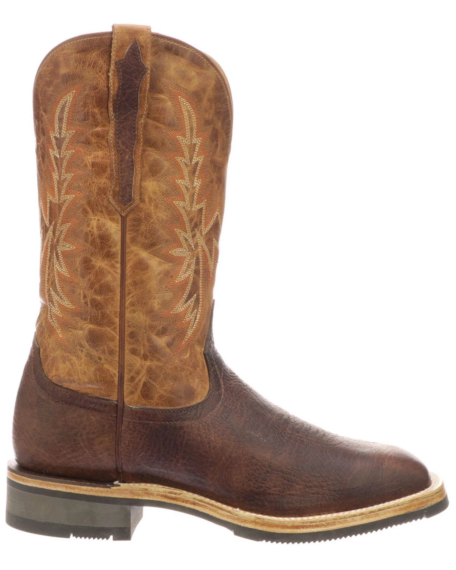 Lucchese Men's Rudy Western Boots - Broad Square Toe - Image 5