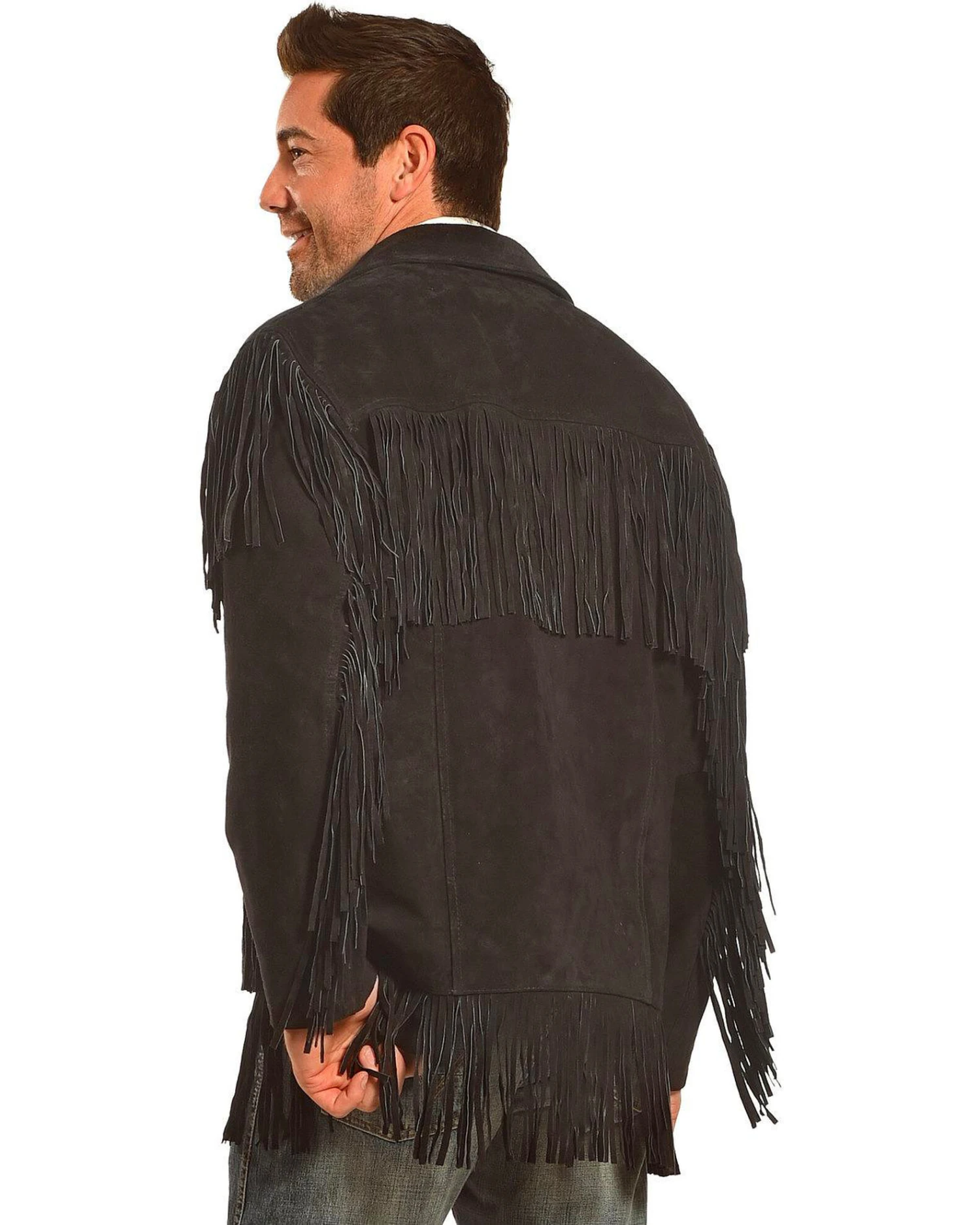 Liberty Wear Men's Fringe Suede Leather Jacket - Big - Image 2