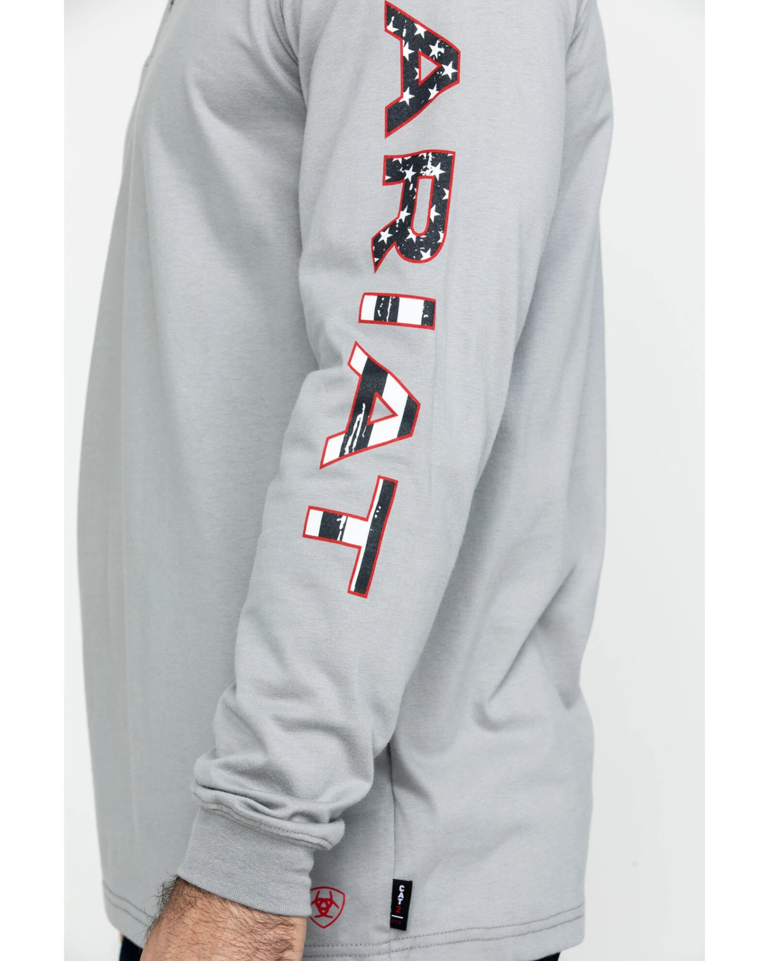 Ariat Men's FR Liberty Logo Long Sleeve Work Shirt - Big - Image 5