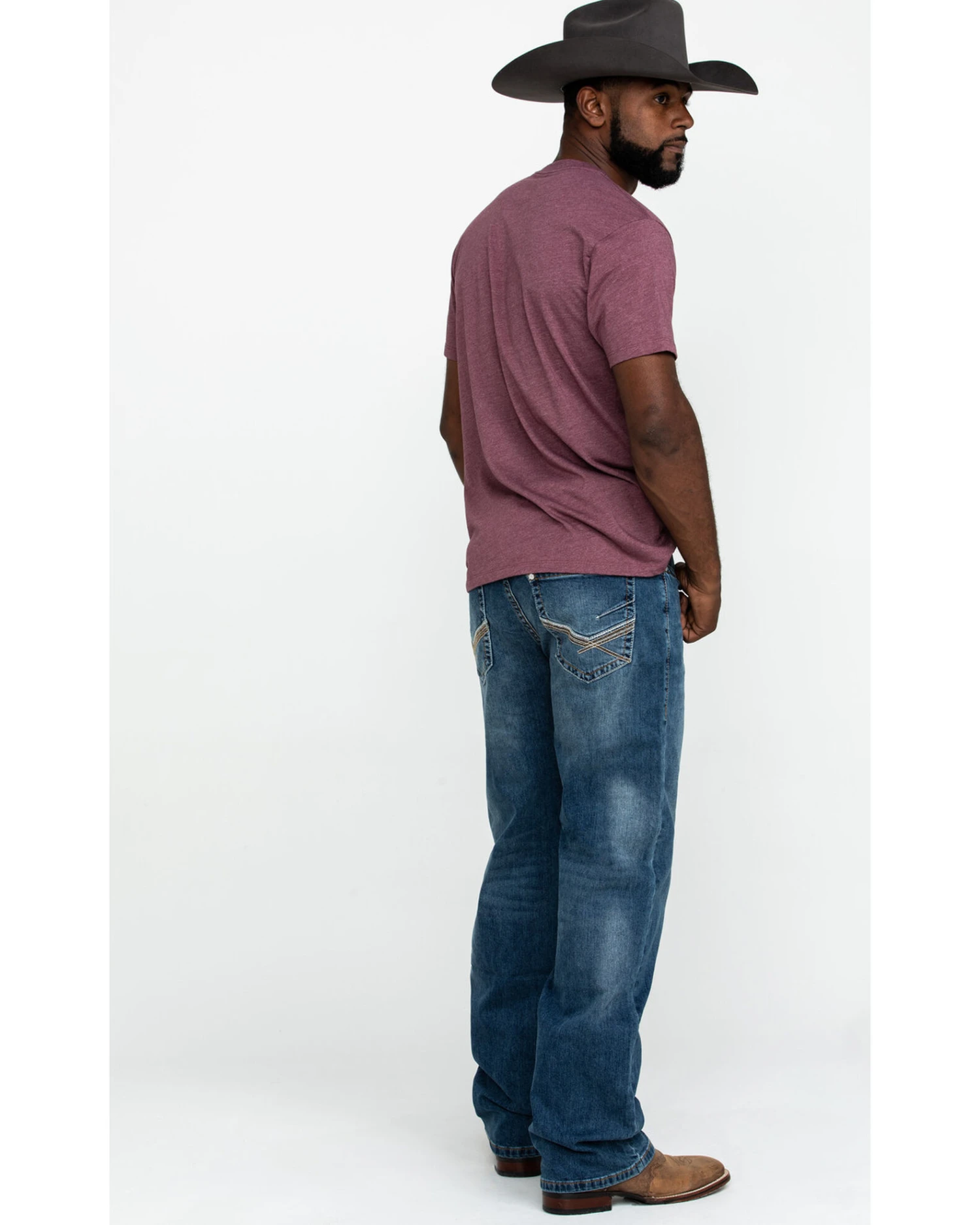 Rock & Roll Denim Men's X Stitch Double Barrel Relaxed Straight Jeans - Image 4