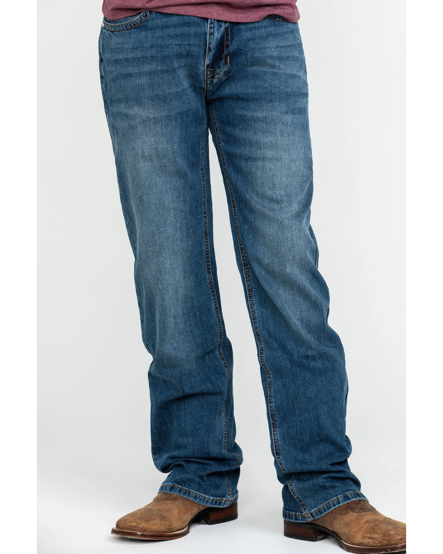 Rock & Roll Denim Men's X Stitch Double Barrel Relaxed Straight Jeans - Image 2