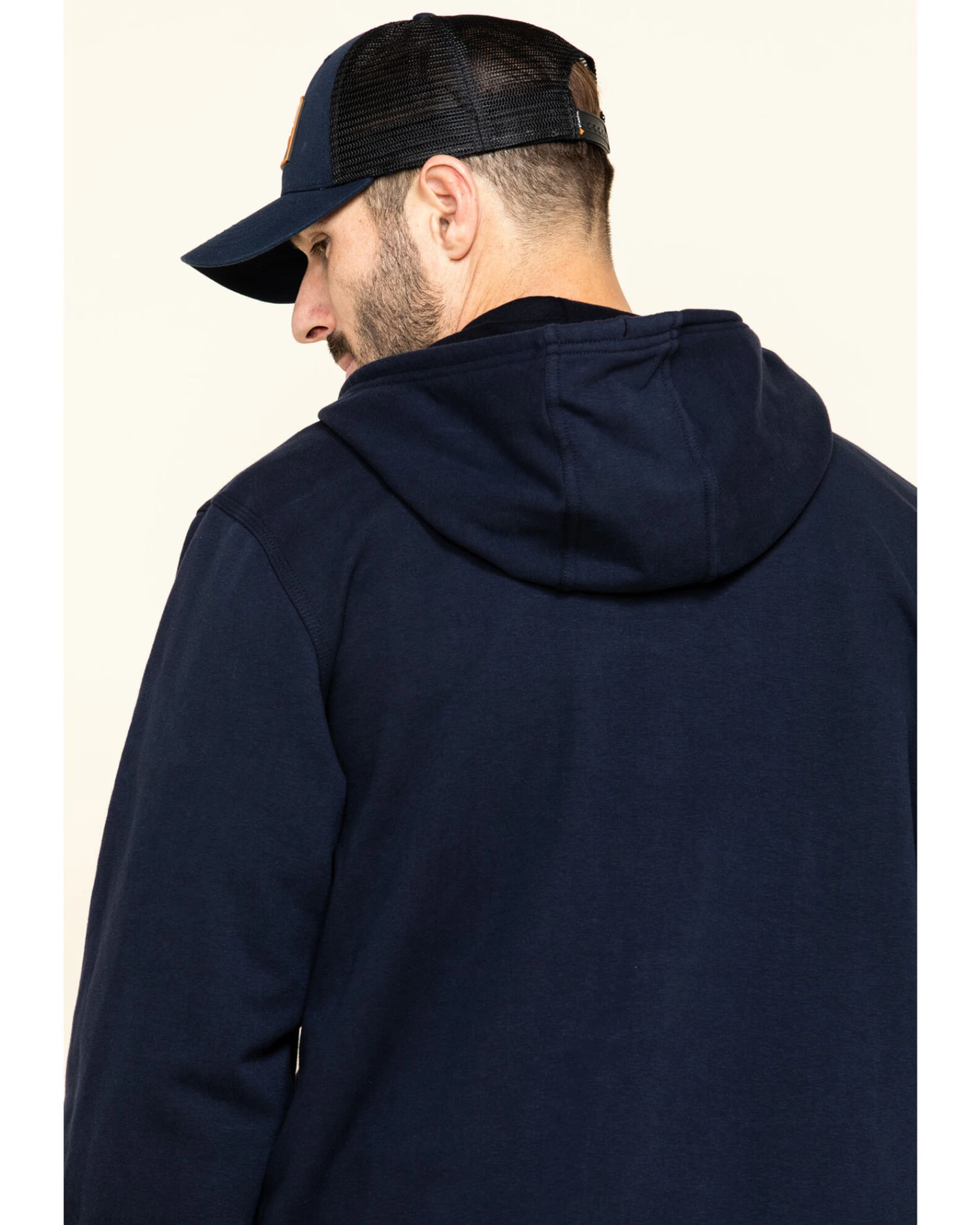 Hawx Men's FR Zip Up Fleece Hooded Work Hoodie - Image 6