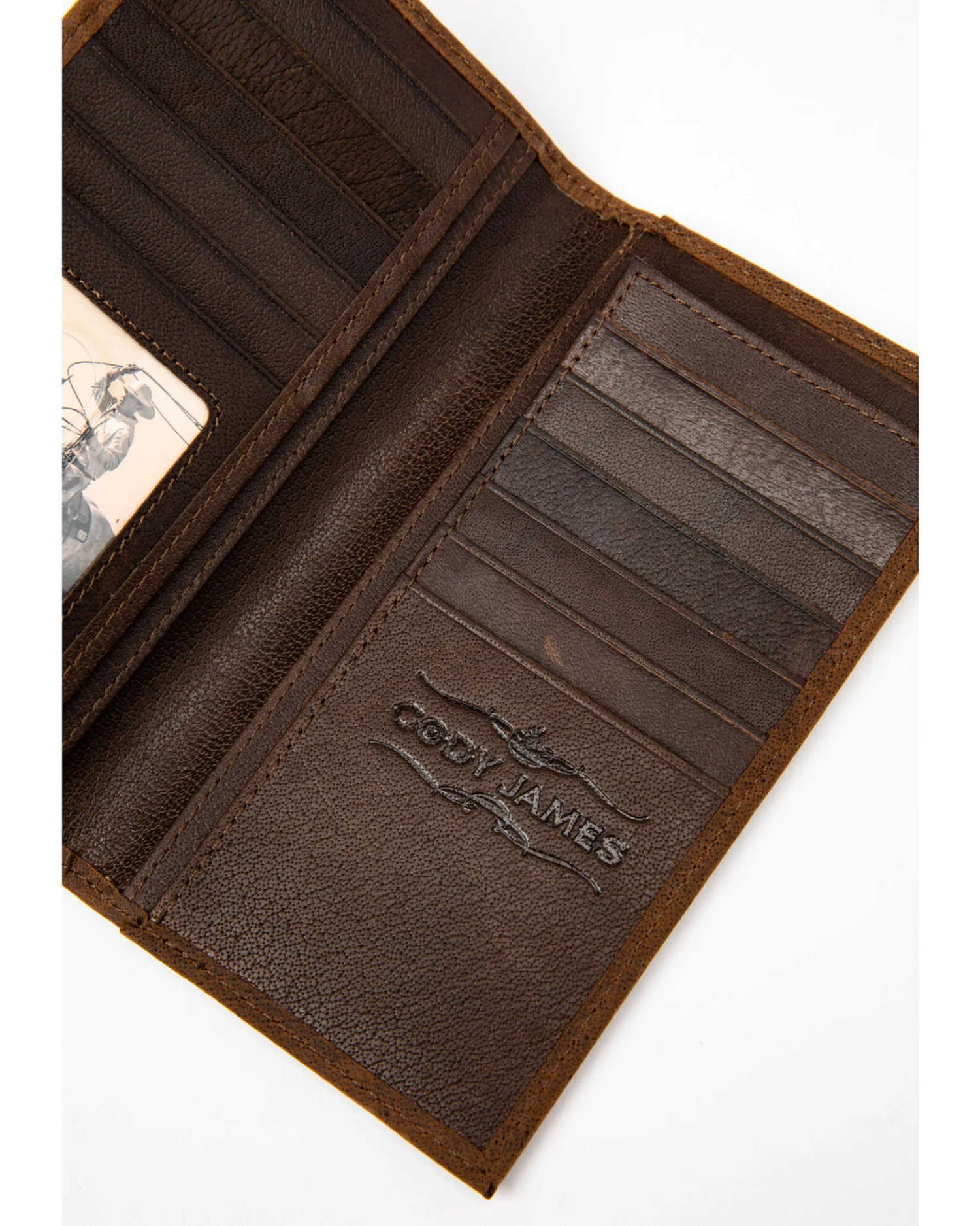 Cody James Men's Americana Leather Checkbook Wallet - Image 3