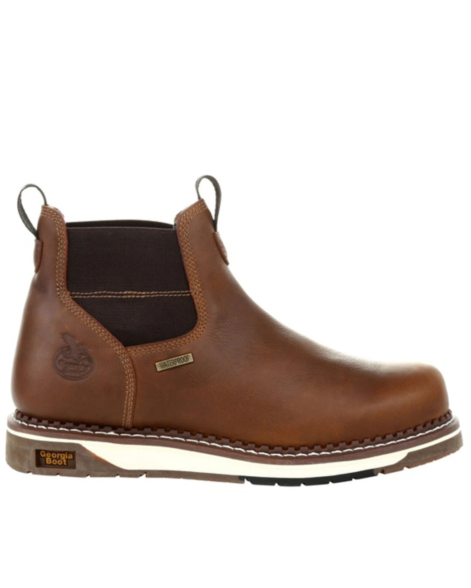 Georgia Boot Men's Waterproof Chelsea Work Boots - Steel Toe - Image 3