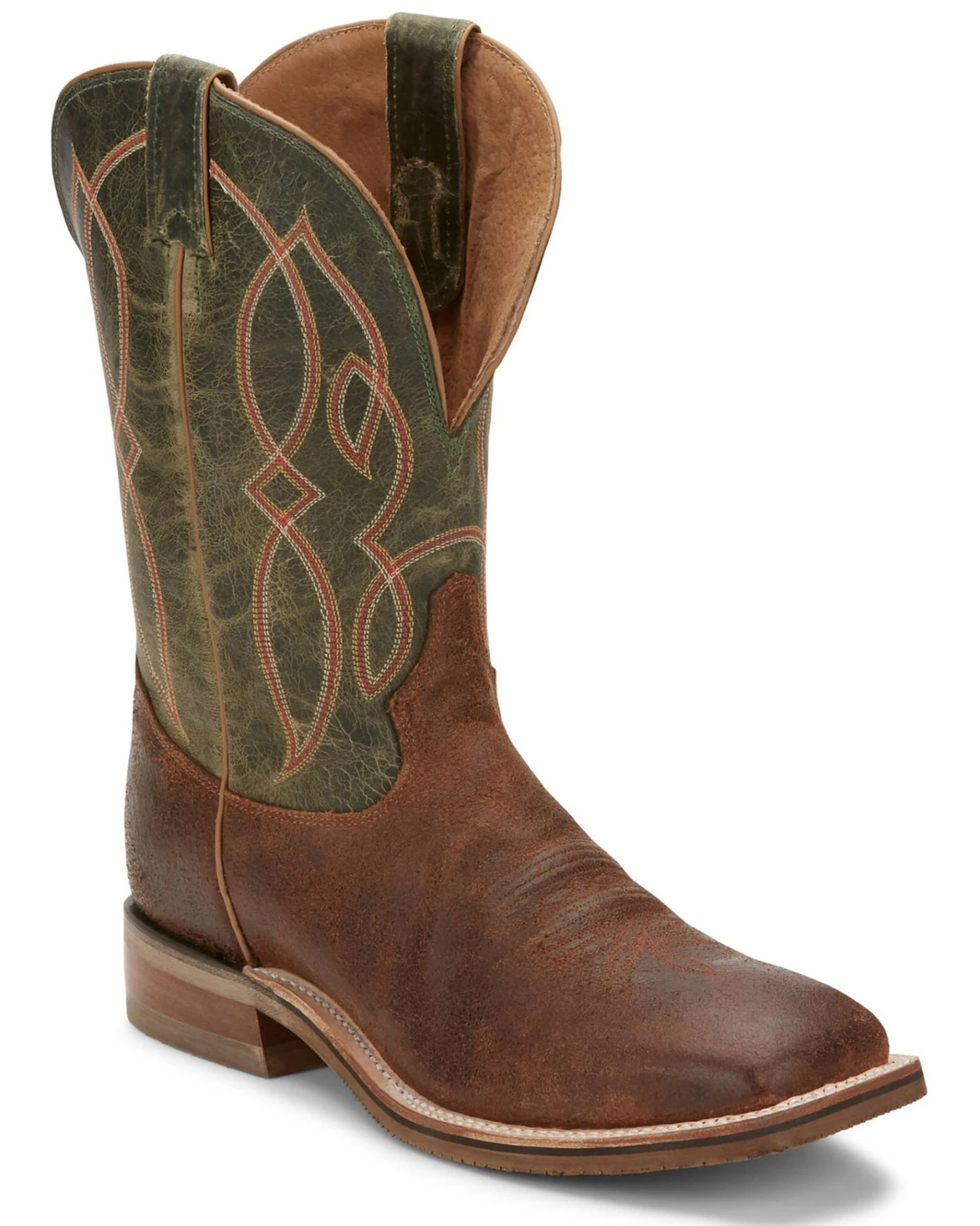 Tony Lama Men's Landgrab Brown Western Boots - Broad Square Toe - Image 3