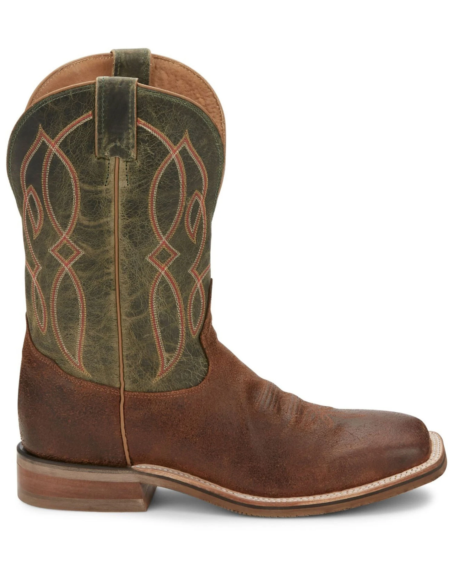 Tony Lama Men's Landgrab Brown Western Boots - Broad Square Toe - Image 7