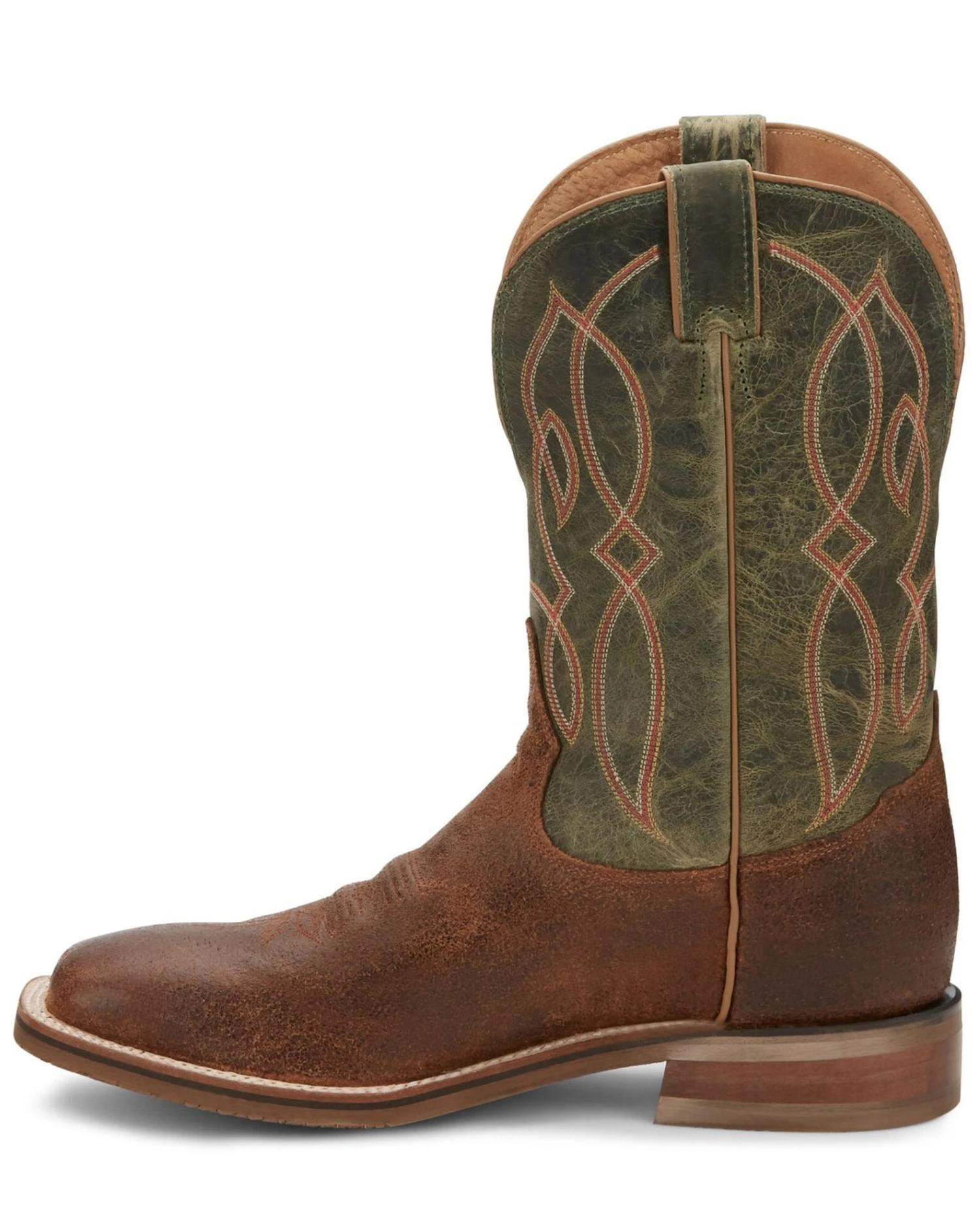 Tony Lama Men's Landgrab Brown Western Boots - Broad Square Toe - Image 4