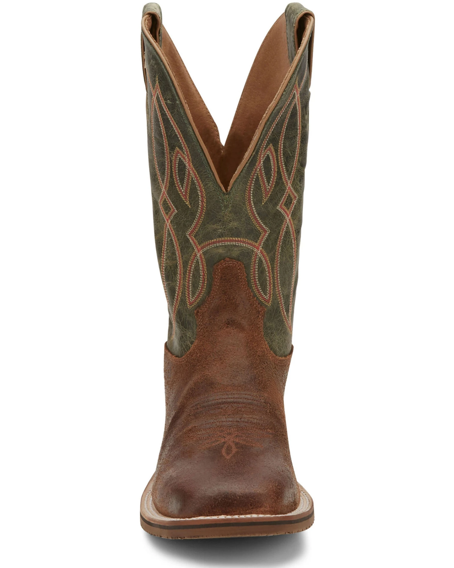 Tony Lama Men's Landgrab Brown Western Boots - Broad Square Toe - Image 2