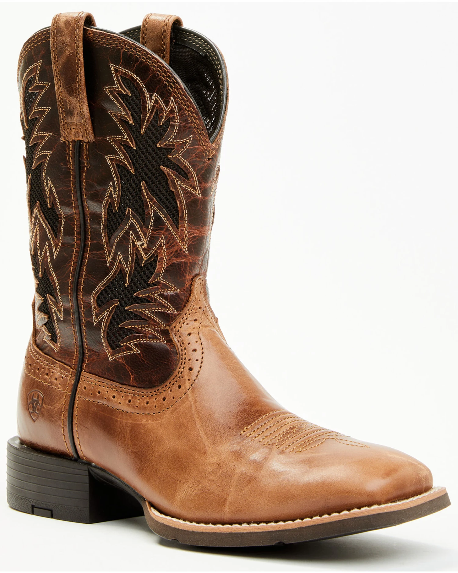 Ariat Men's Sport Cool VentTEK Western Performance Boots - Broad Square Toe - Image 2
