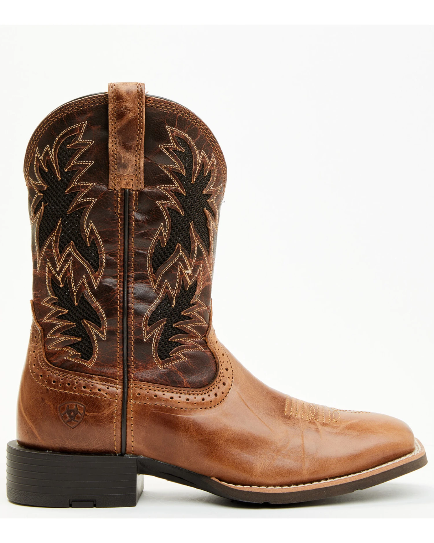 Ariat Men's Sport Cool VentTEK Western Performance Boots - Broad Square Toe - Image 4