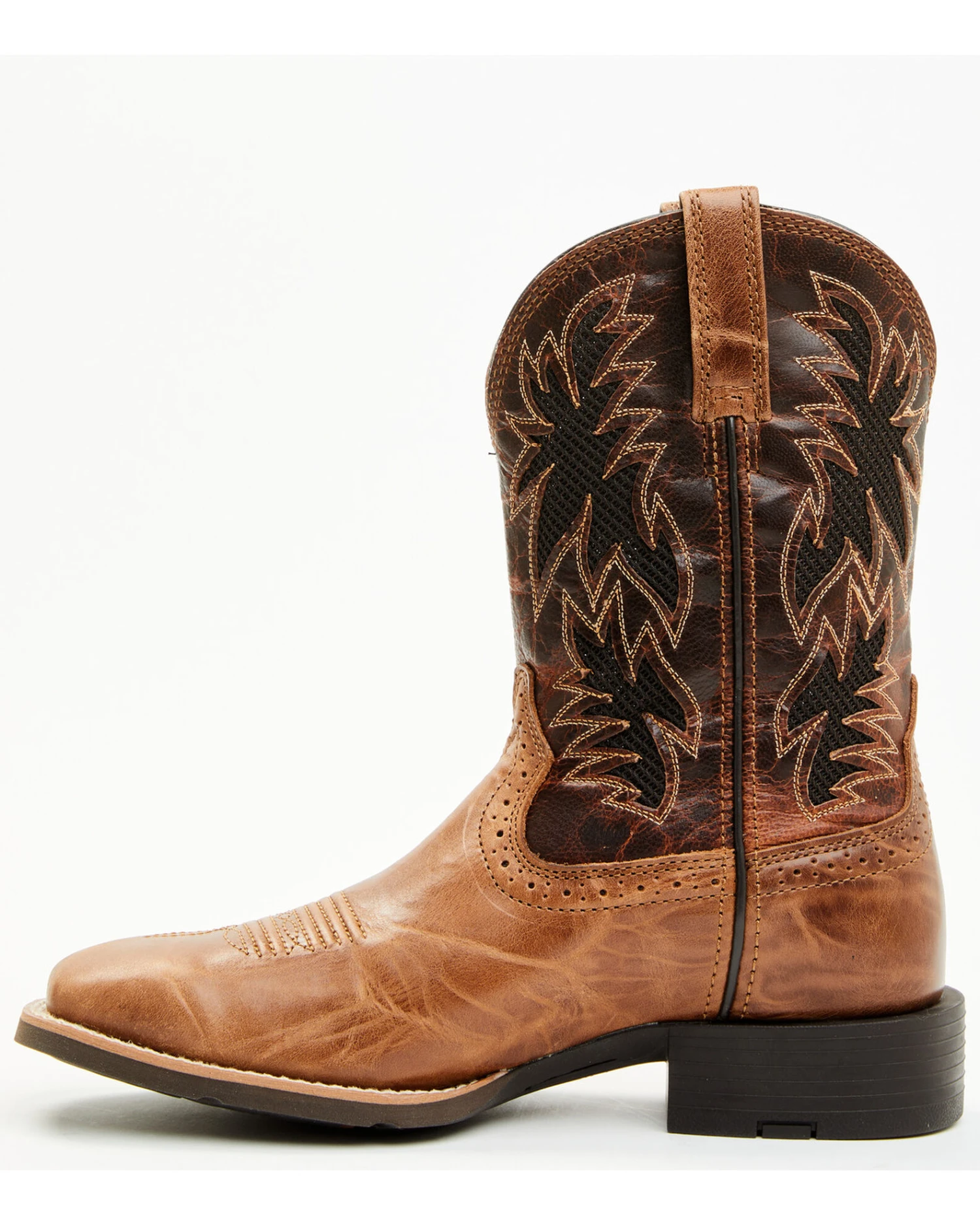 Ariat Men's Sport Cool VentTEK Western Performance Boots - Broad Square Toe - Image 3
