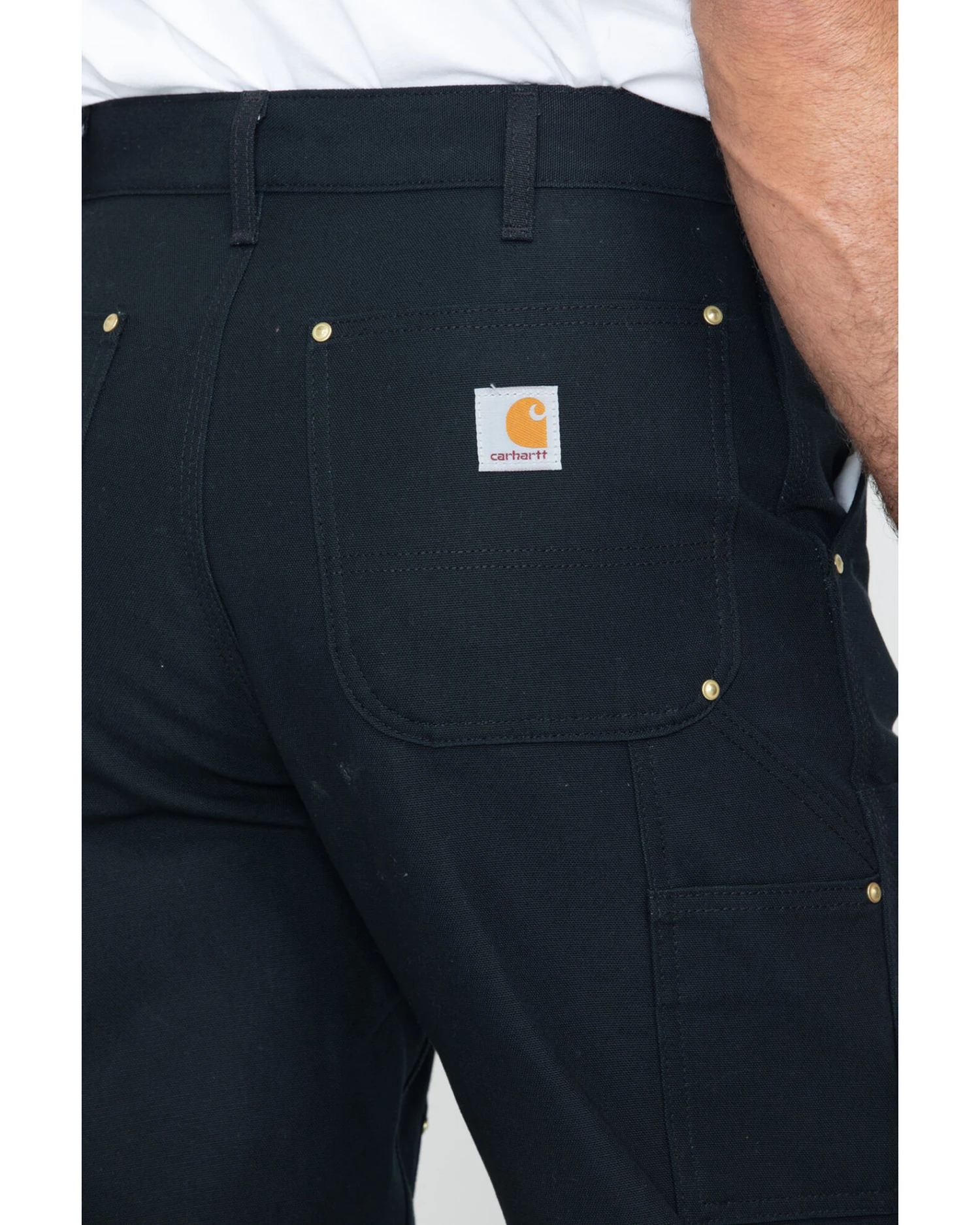 Carhartt Double Duck Dungaree Fit Khaki Work Jeans - Big - Image 3