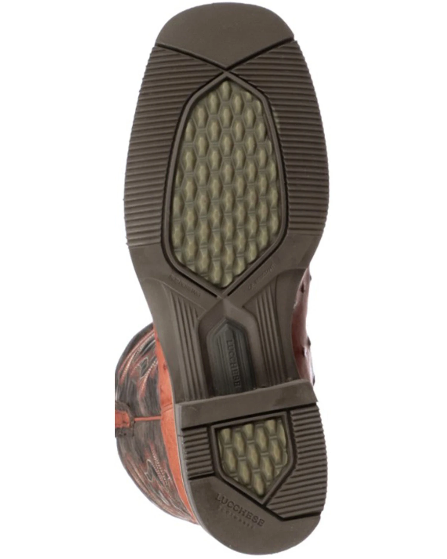 Lucchese Men's Rowdy Ostrich Skin Western Boots - Broad Square Toe - Image 3