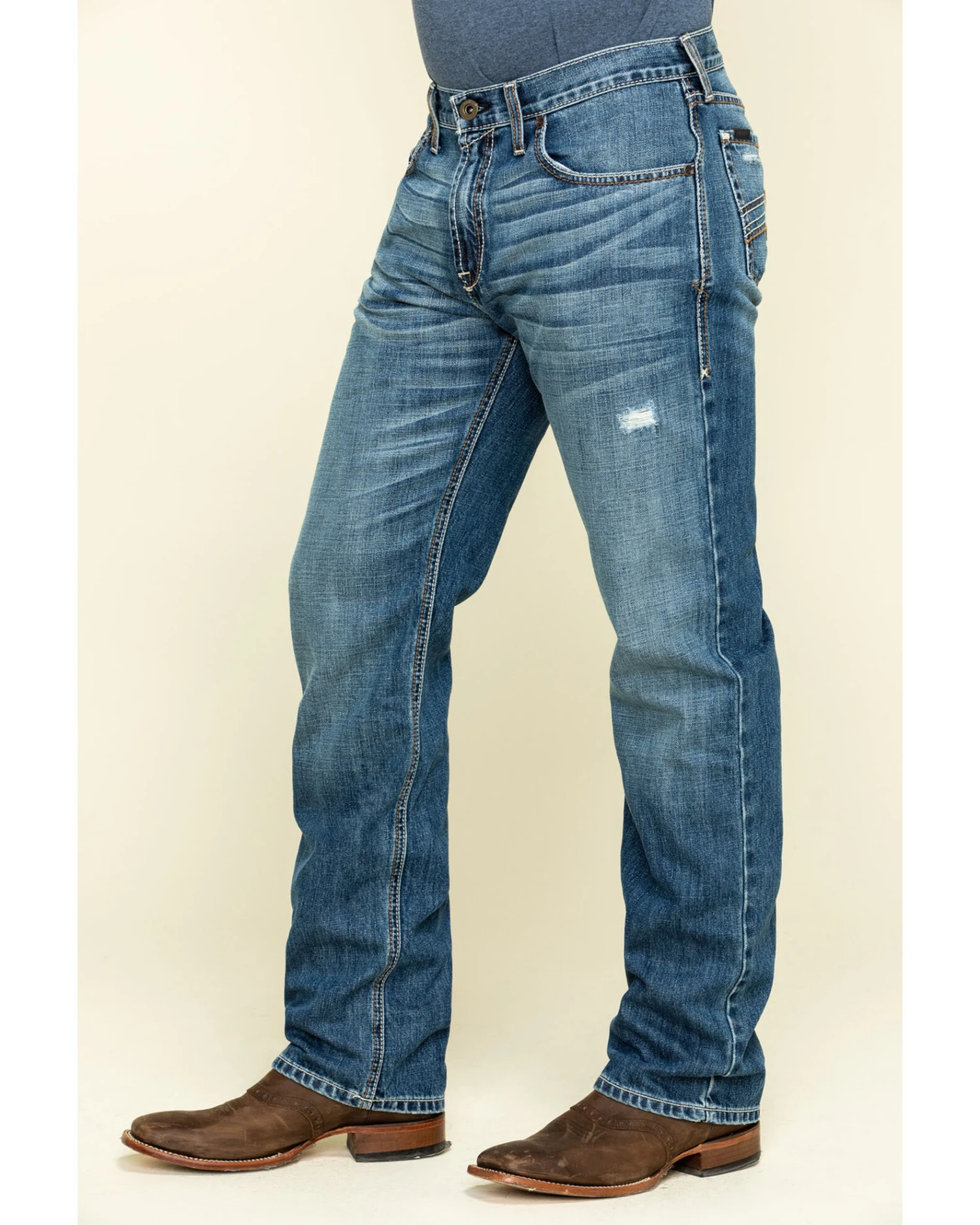 Ariat Men's Riverbend Val Stackable Rigid Relaxed Bootcut Jeans