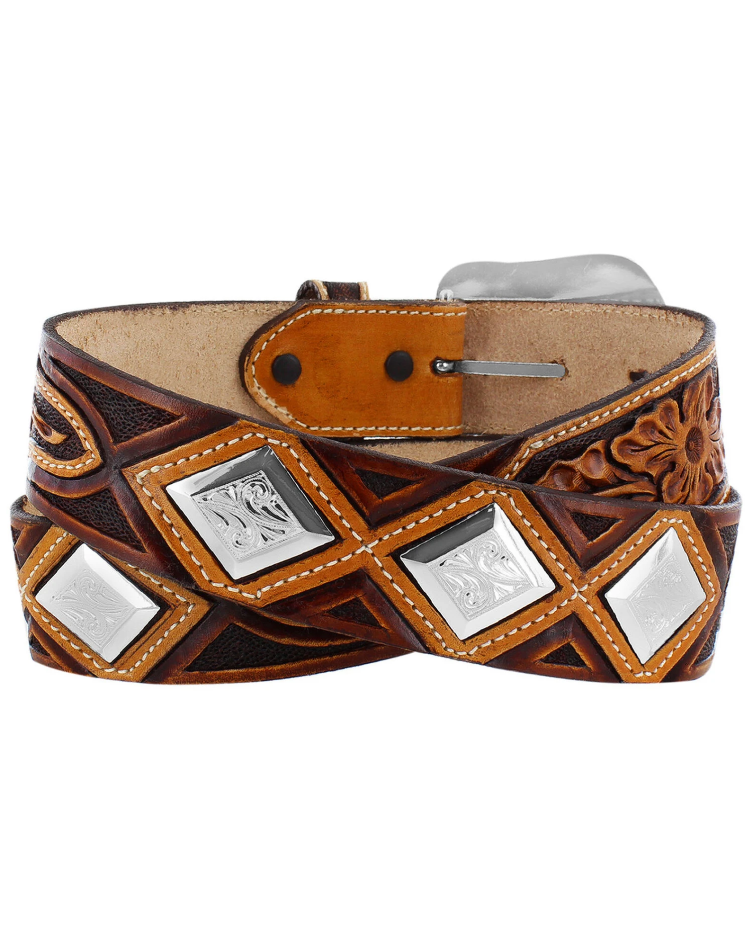 Tony Lama Men's Diamonte Western Belt - Image 2
