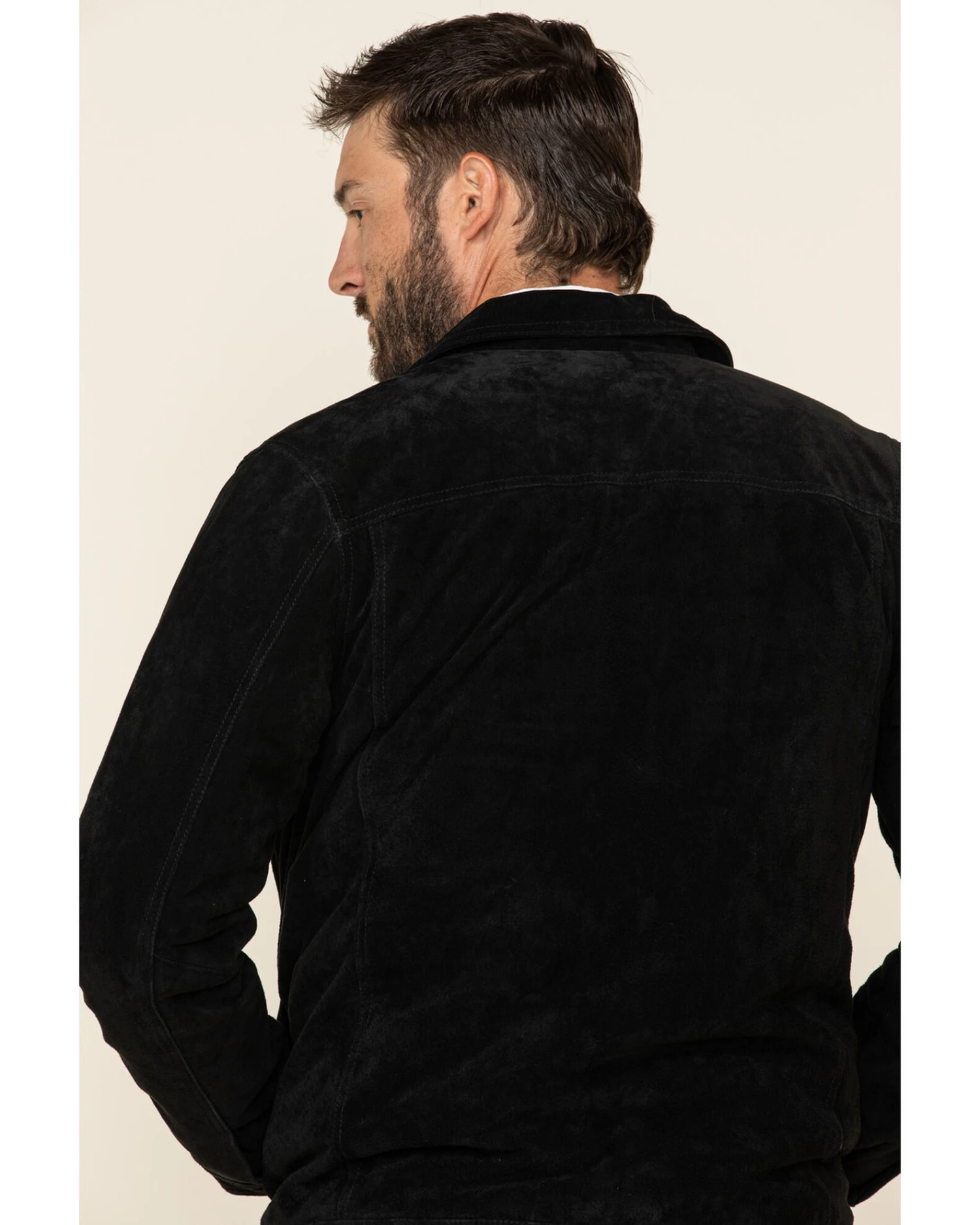 Moonshine Spirit Men's Black Cromwell Suede Roadie Jacket - Image 3