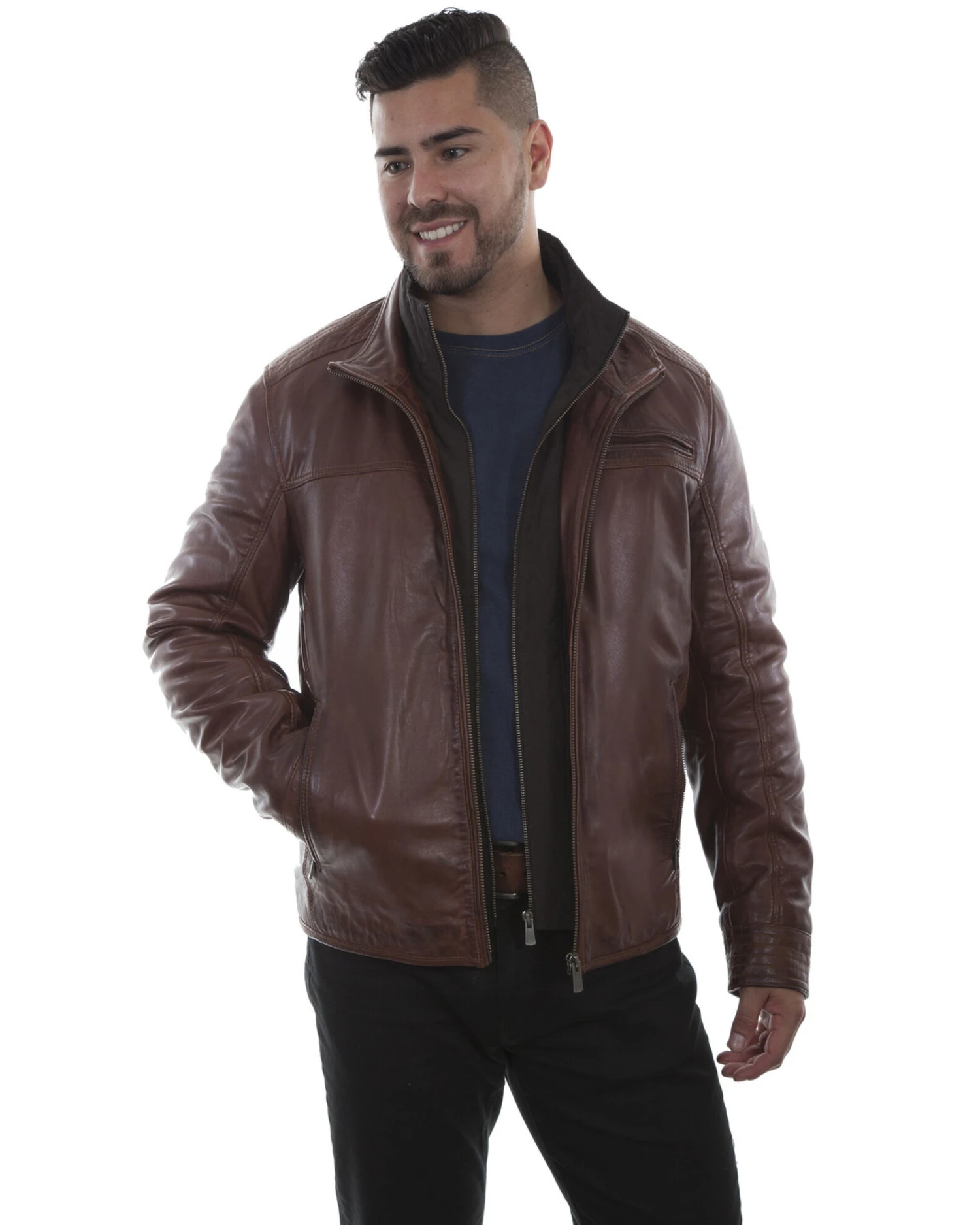Scully Men's Leather Jacket - Image 2