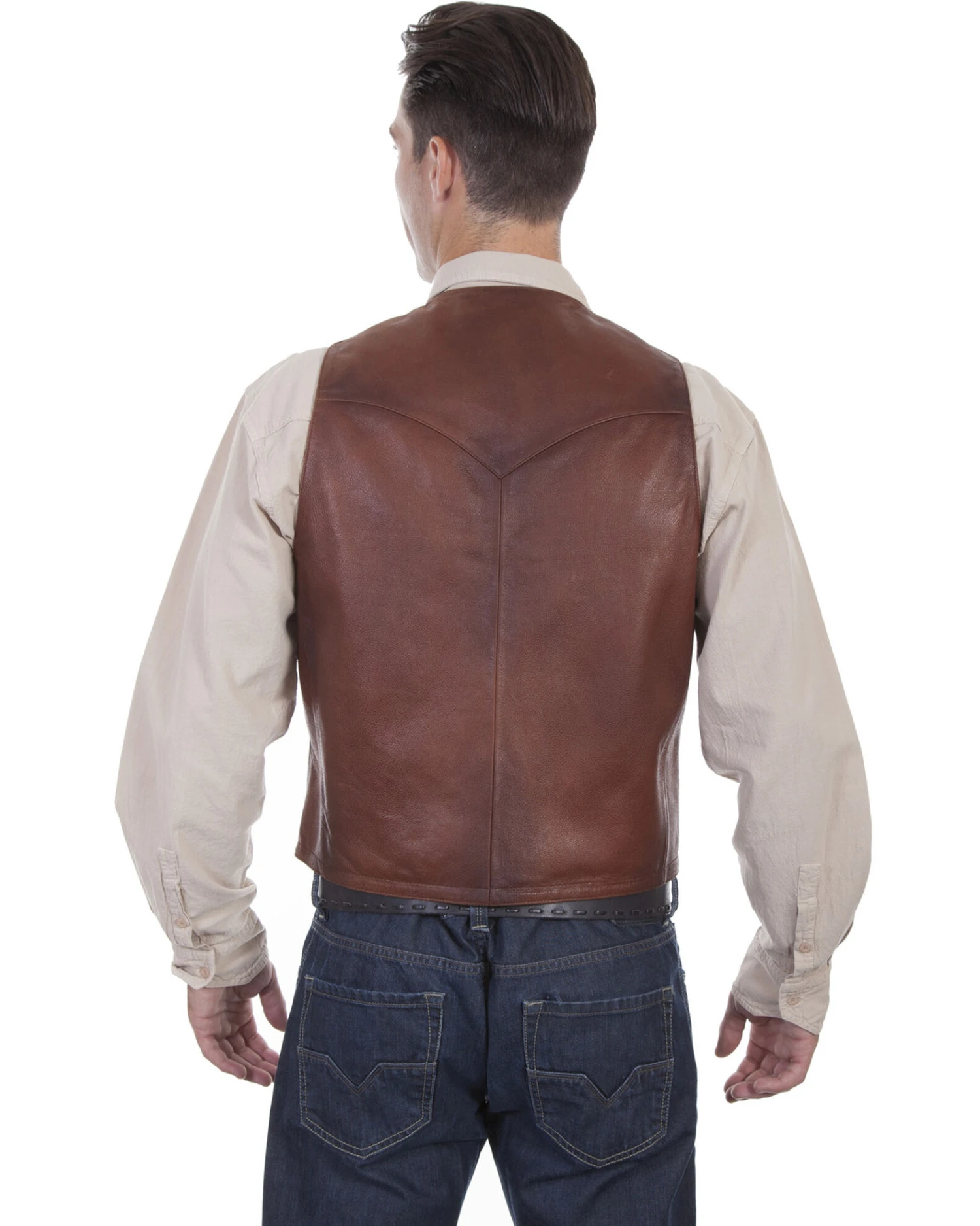 Scully Men's Classic Western Leather Vest - Image 2
