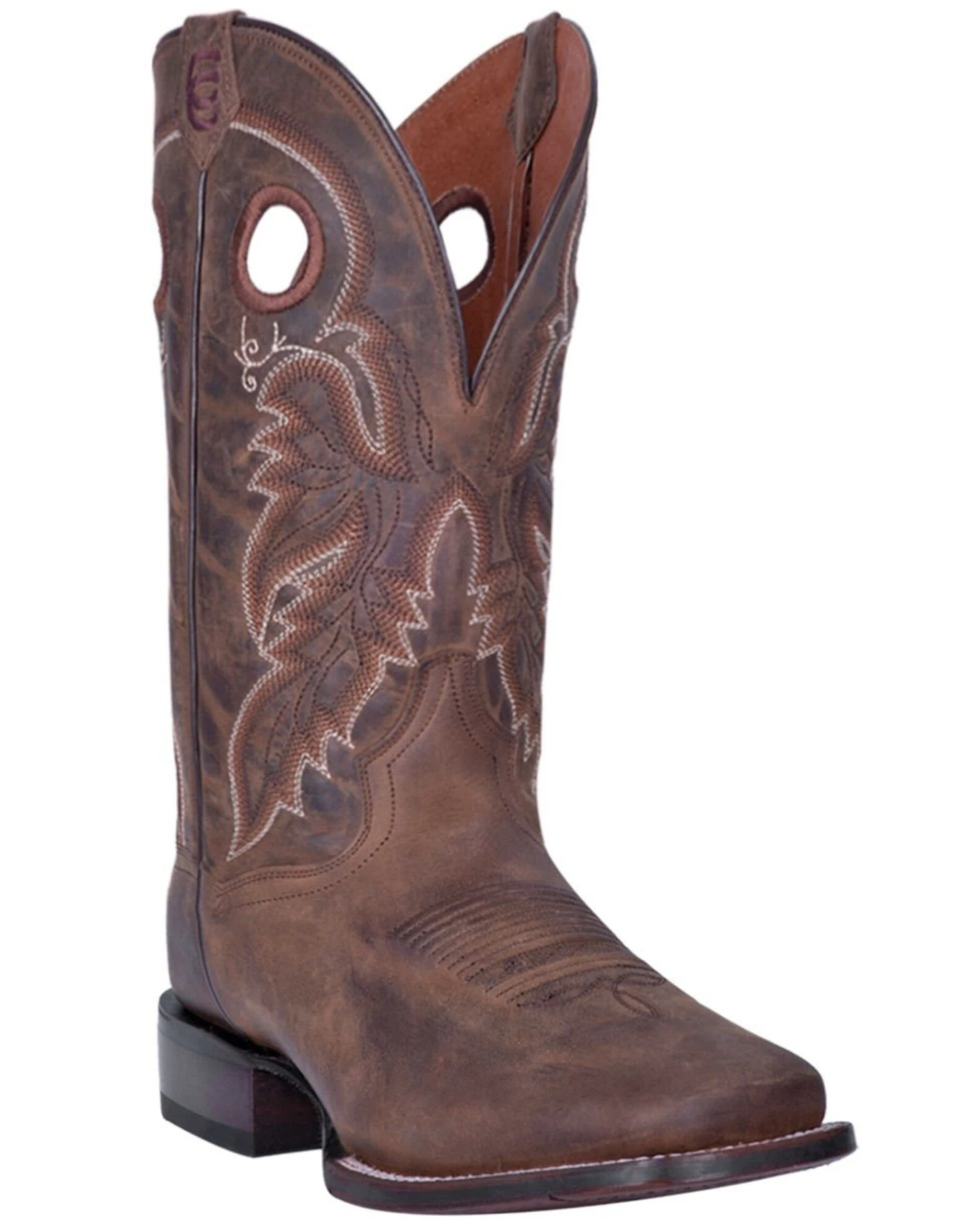 Dan Post Men's Abram Western Performance Boots - Broad Square Toe - Image 6
