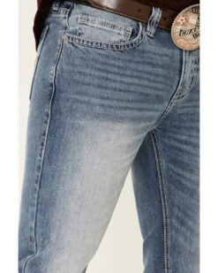 Rock & Roll Denim Men's Light Vintage Revolver Stretch Slim Straight Jeans